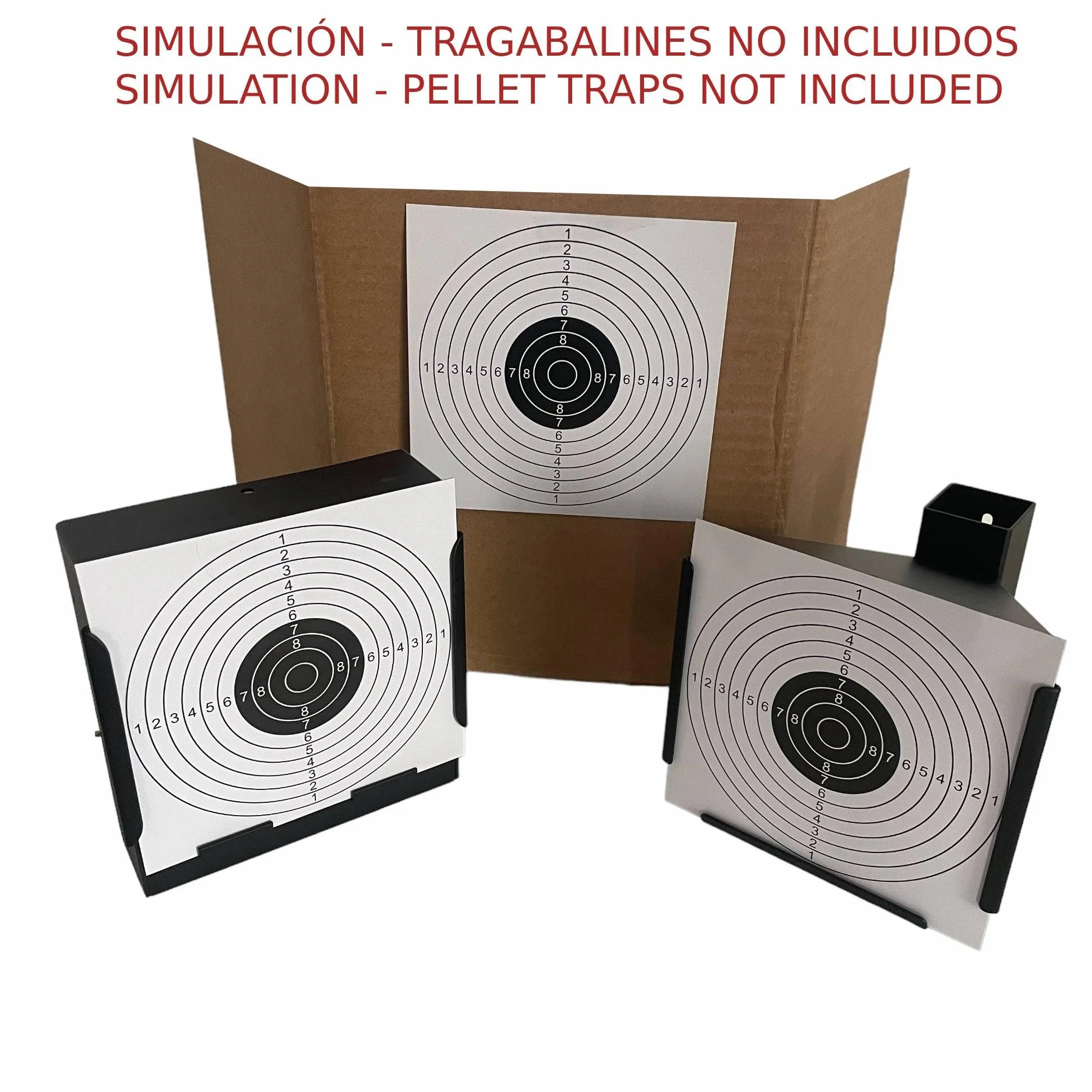 ADCHOP Bersagli 14 x 14 cm Confezione da 50 pezzi cartone 6 gr tiro al bianco Airsoft Aria compressa