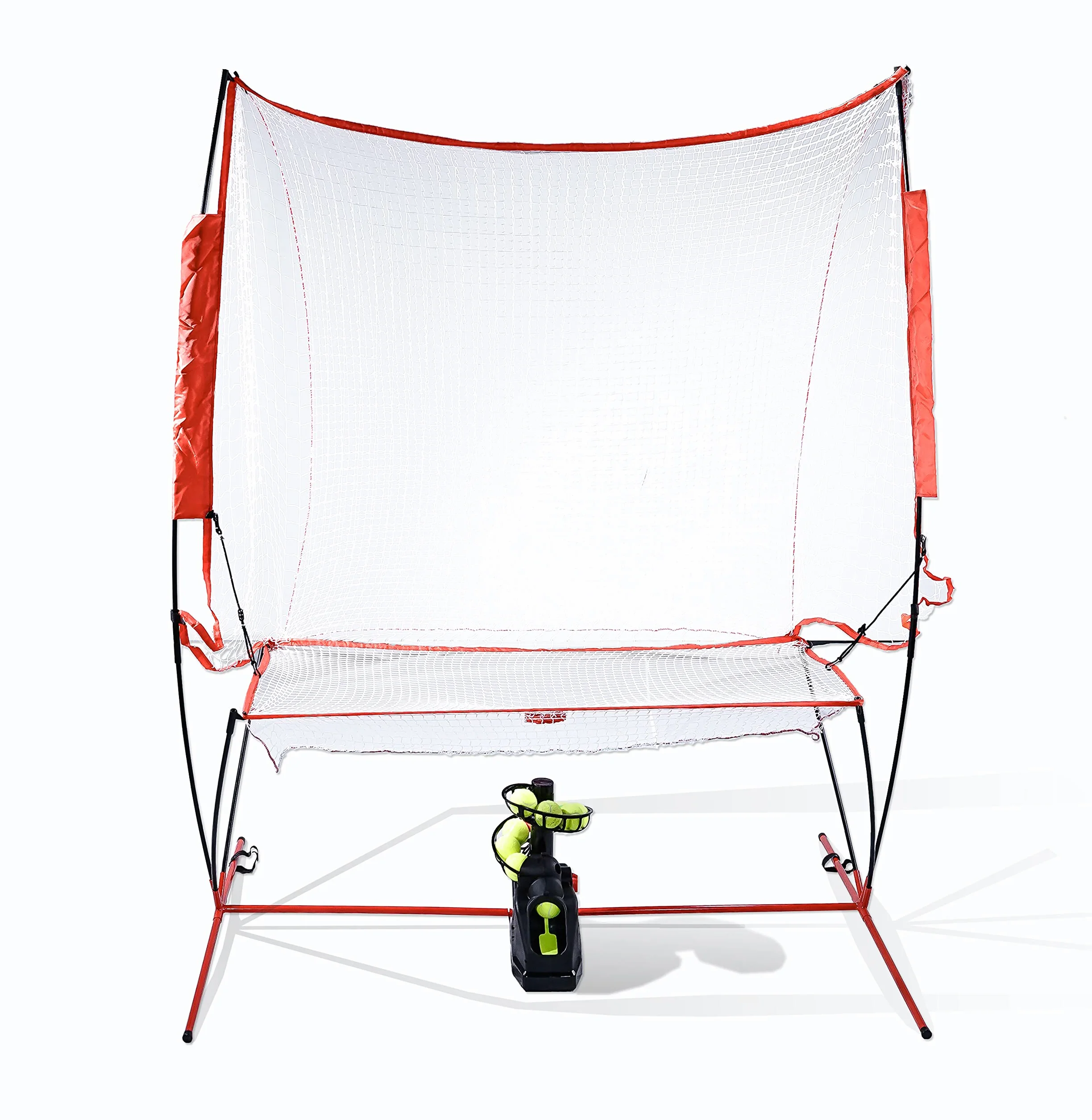 Set da Allenamento Tennis con Rete di Cattura 12 lb per Principianti, Bambini, Allenatori, AC/Batteria e Cavo USB