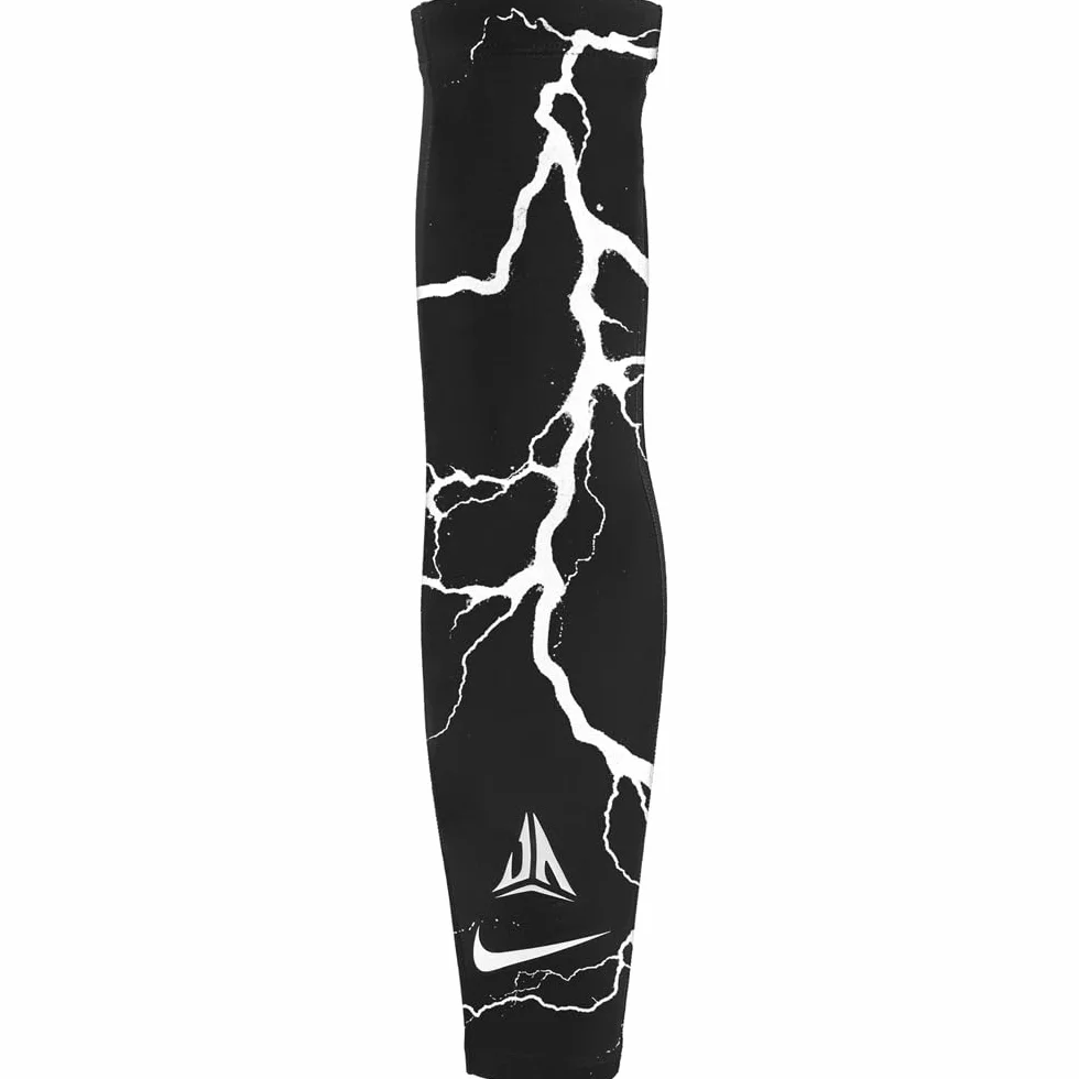 Nike Dri-Fit Sleeve J MORANT Protezione Braccia, Nero/Bianco, L/XL