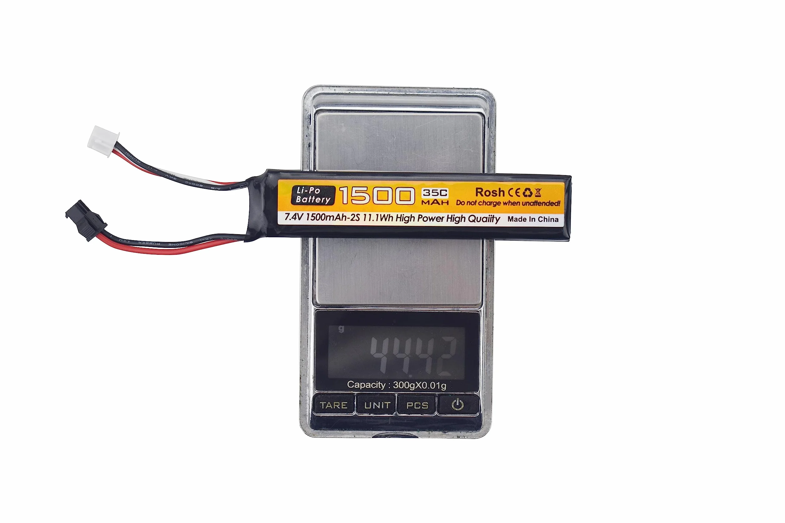 Odamiya Li-ion batteria 7.4V 1500mAh 35C SM-2P Spina T per Airsoft pistole RC auto droni
