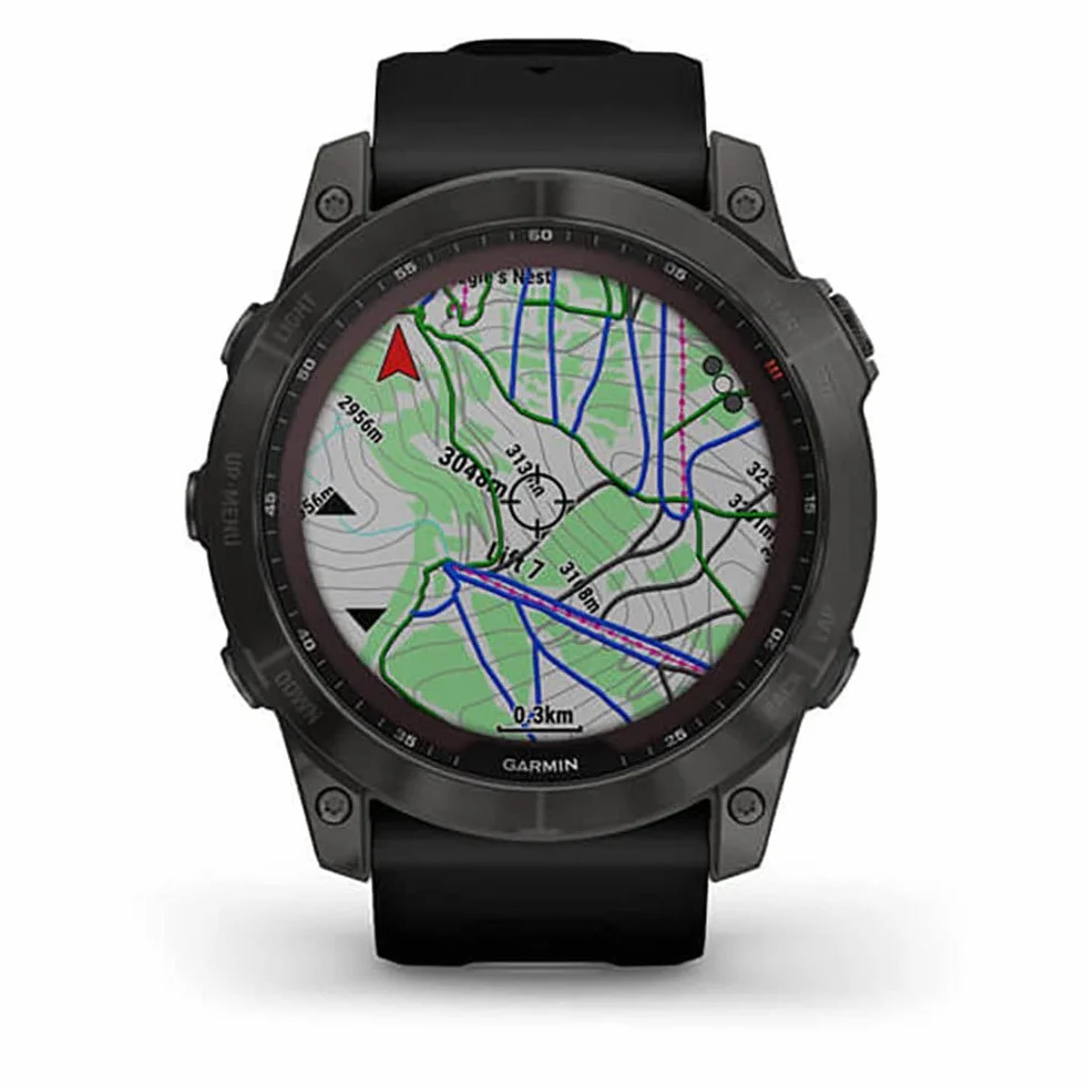 Garmin Fenix 7X Sapphire Solar Grigio Carbonio DLC Titanio Rinnovato
