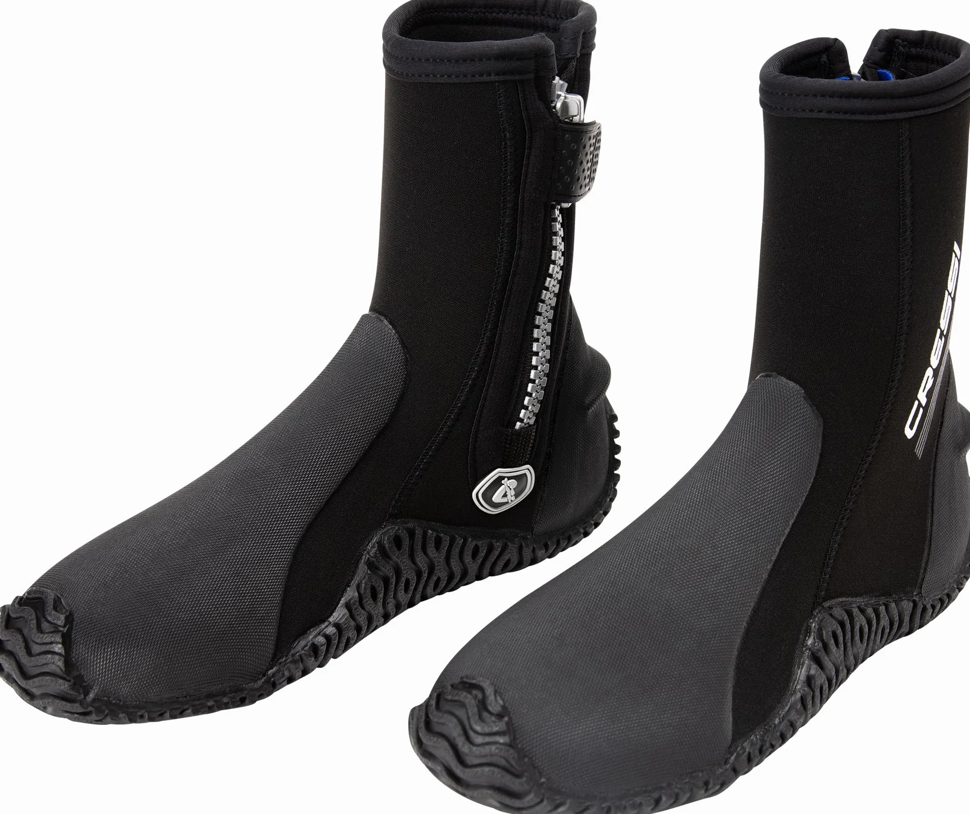 CRESSI Korsor Semi Rigid Sole Boots, Calzari con Suola Semi Rigida per Immersioni, Nero 3/5/7 mm, Unisex Adulto