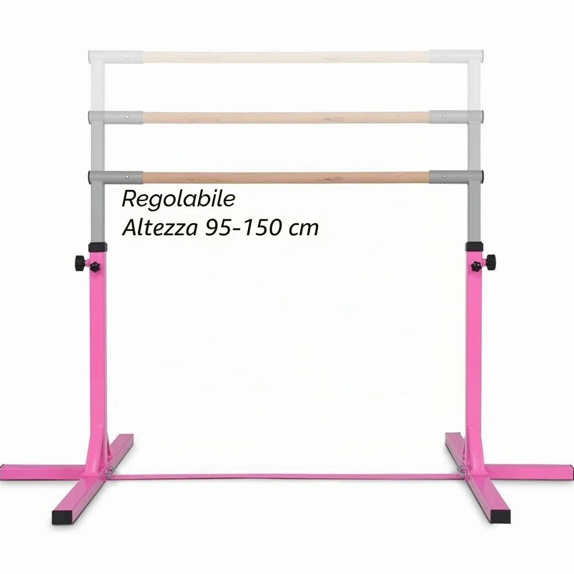 Kip Bars Sbarra da Ginnastica per Bambini Regolabile Orizzontale Rosa