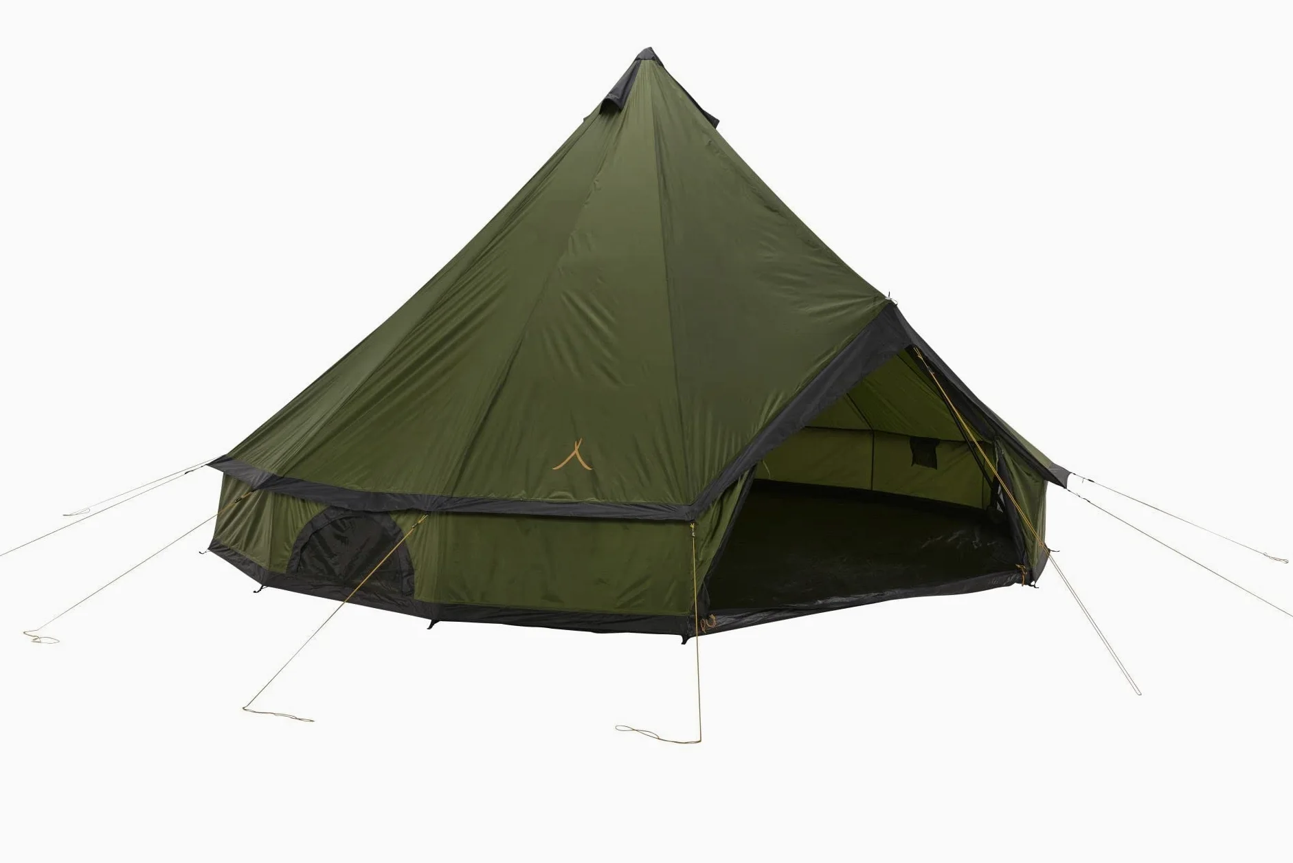 Grand Canyon Indiana 10 - Tenda rotonda per 10 persone, tenda a piramide, tenda Tipi