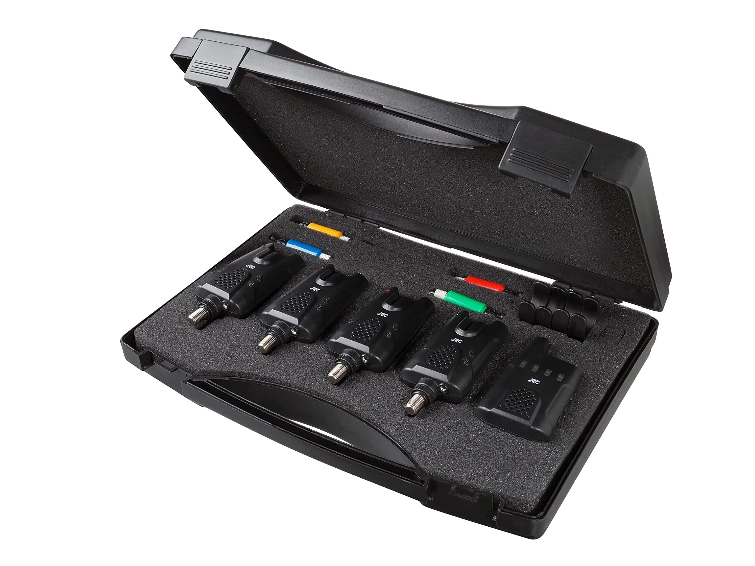 JRC JRC Radar CR 3 e 1 Bite Alarm Kit Set Completo di Allarmi per la Pesca, Allarmi da Pesca per il Carp Fishing, Unisex, Nero