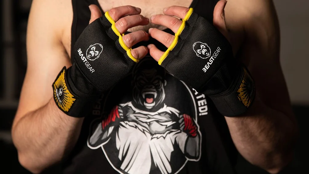 Beast Gear Sottoguanti da Boxe Professionali Antishock – Guanti in Gel per Combat Sport, MMA e Arti Marziali