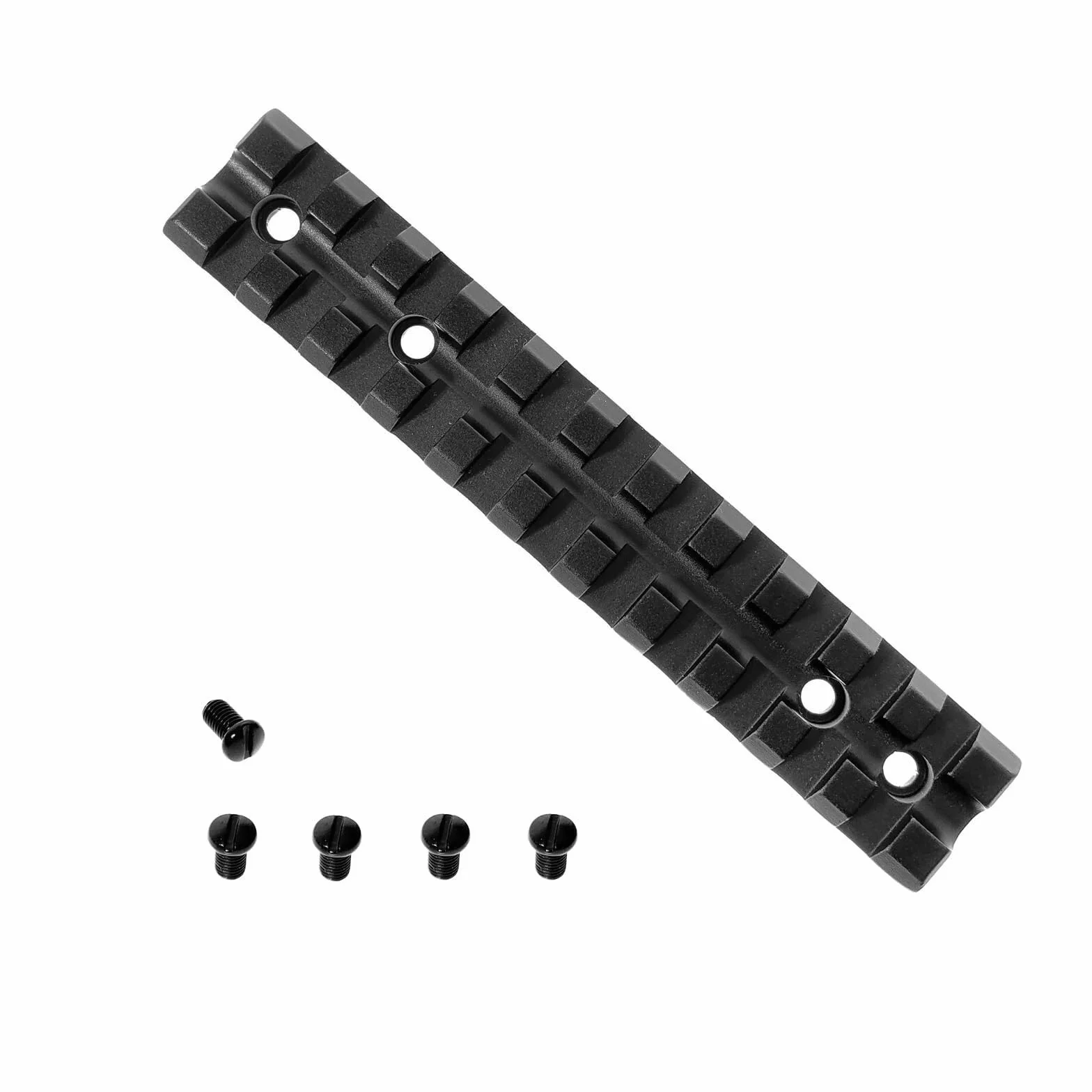 Profilo Basso Lega di Alluminio Picatinny Monte Ferroviaria per Supporti 10/22, 11 Slot Binario Tattico