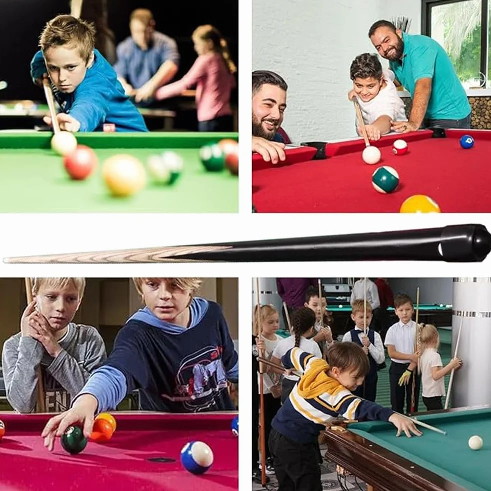 Set di 2 Stecche da Biliardo con Aggiunta Peso 100CM/120CM/134CM Testa 10MM per Youth Adults