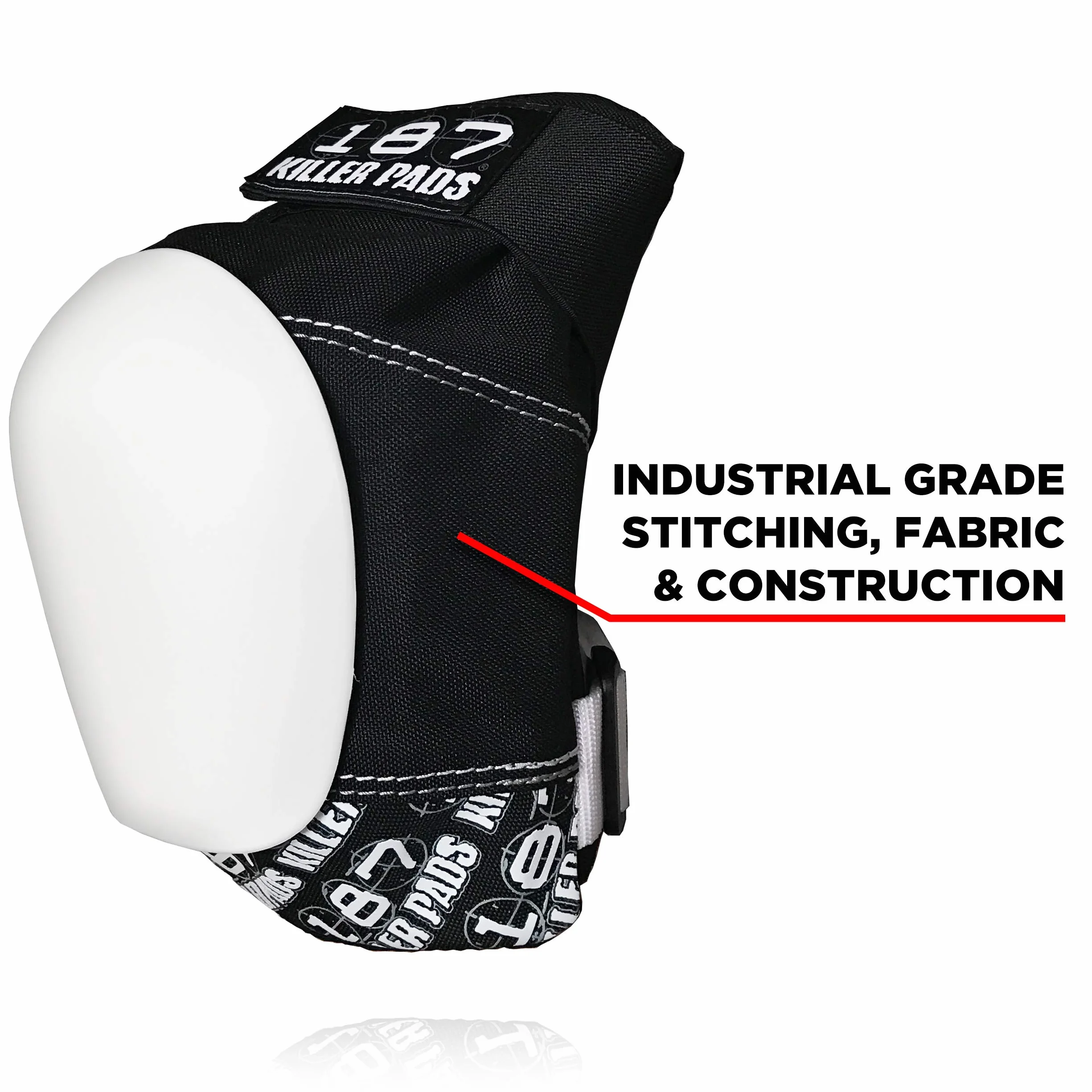 187 Killer Pads Pro Ginocchiera Nero/Bianco