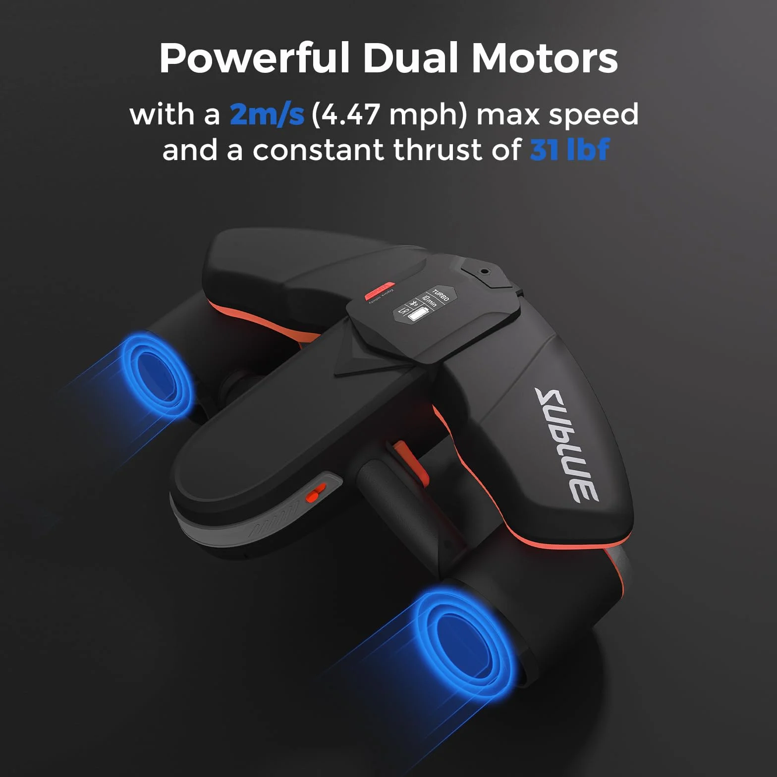 Sublue Navbow Plus Smart Monopattino subacqueo a Doppio Motore 2 m/s Supporto Action Camera Rosso