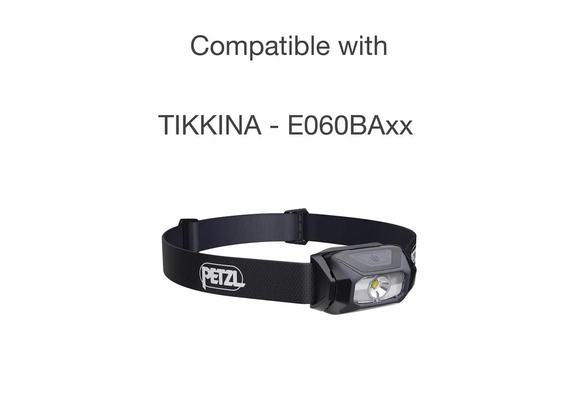 PETZL Fascia di ricambio per fari TIKKINA, Tikka, ACTIK - Nero