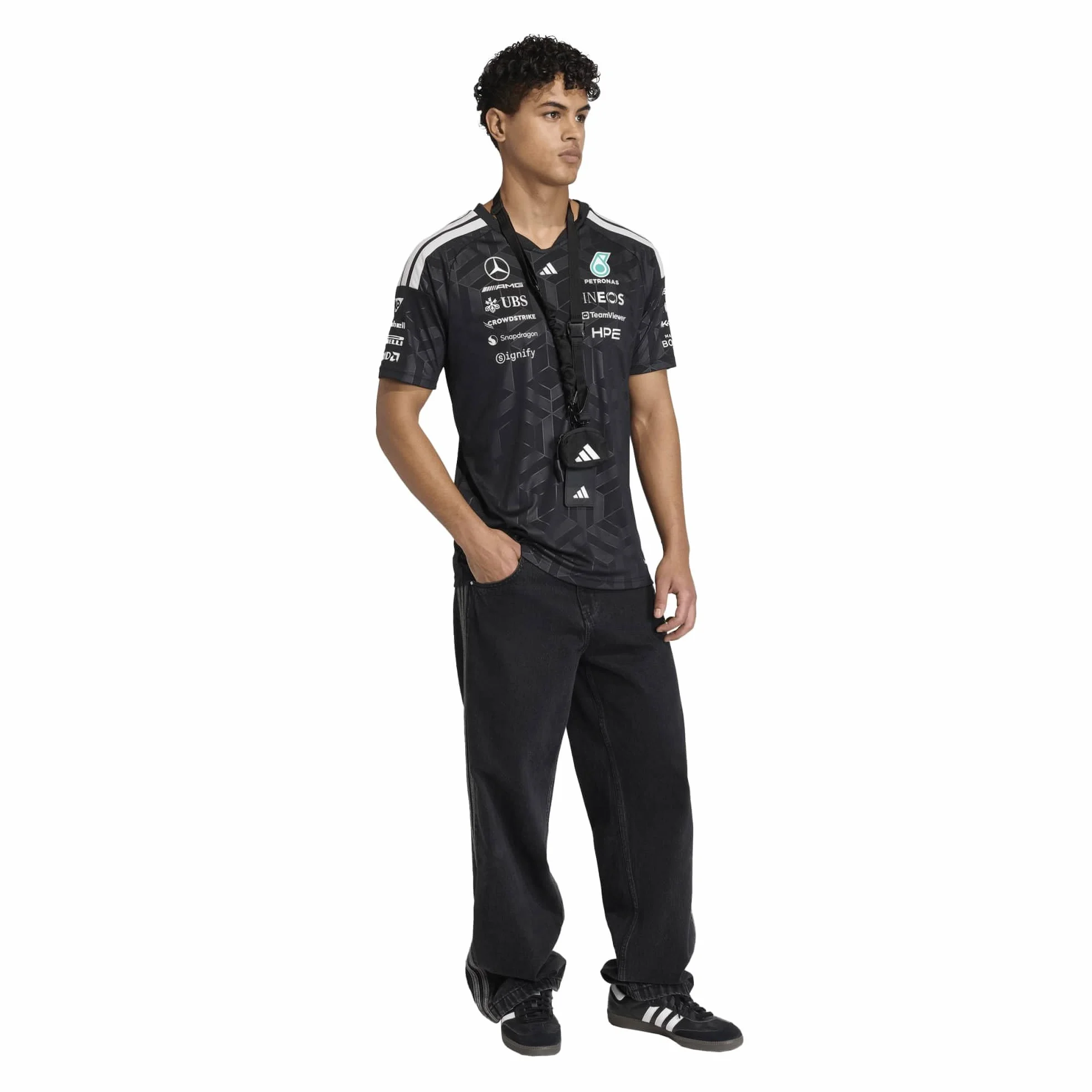 Adidas Mercedes - Amg Petronas Formula 1 Team Driver Jersey Polo Shirt Uomo