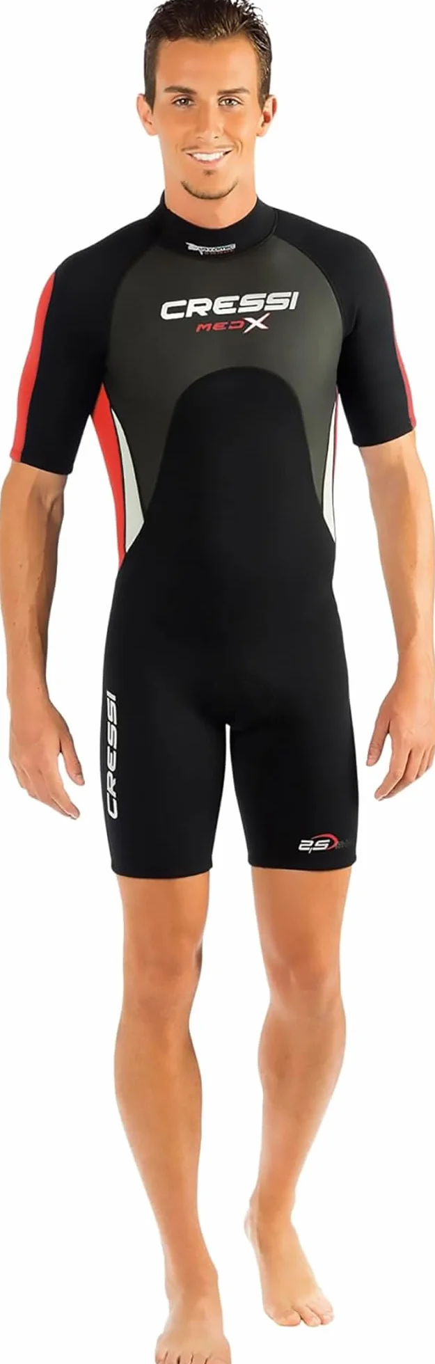 CRESSI Med X Man 2.5mm Men's Shorty Wetsuit for Snorkelling Diving