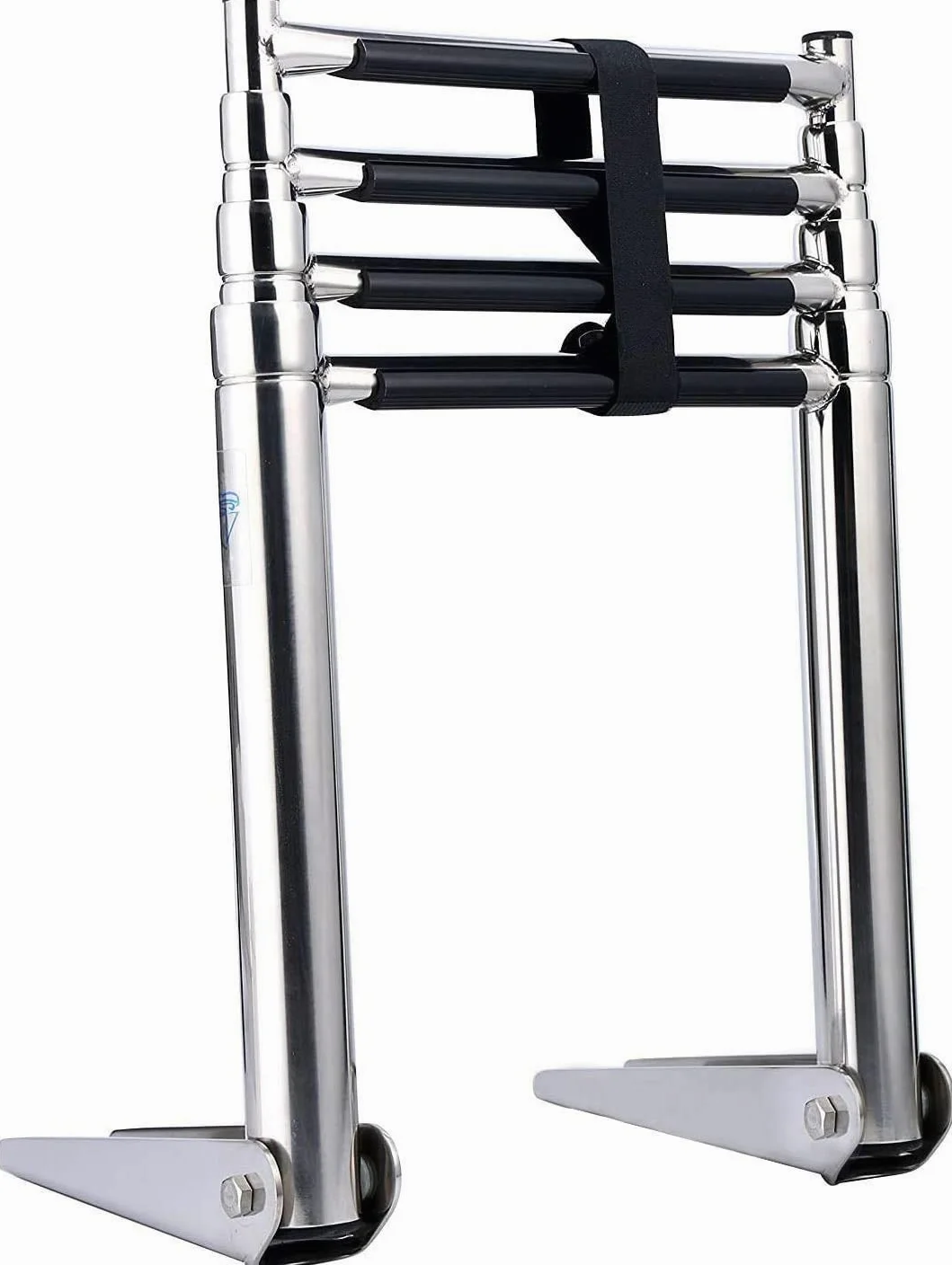 KAOLALI Scaletta Telescopica per Imbarcazioni Marine, In Acciaio Inox 2 3 4 Gradini Pieghevole per Barca Yacht Nave Portata 150 kg(4 gradini)