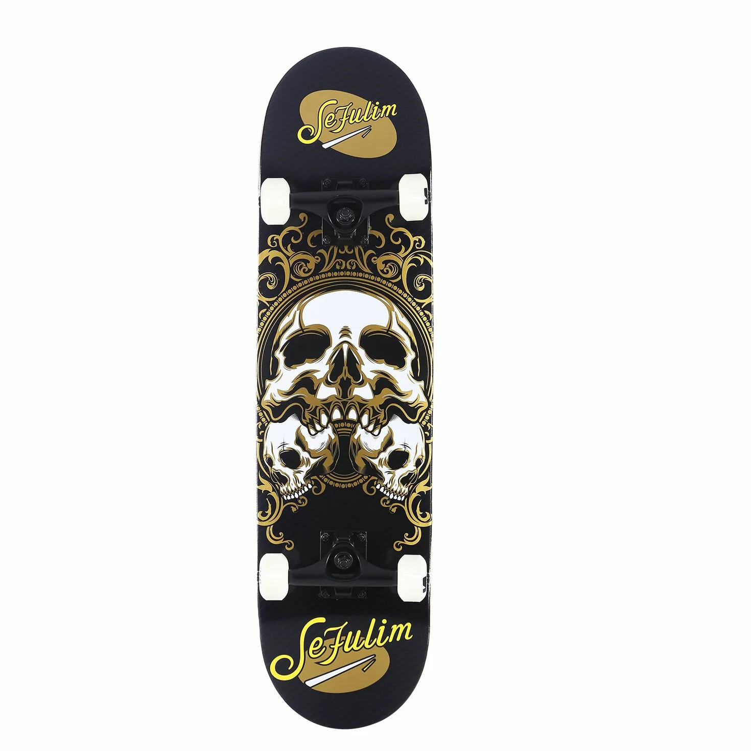31 x 8 Pollici Skateboard Completo 7 Strati Acero Canadese Double Kick Deck concavo Skateboard per Ragazzi Ragazze Adolescenti Adulti Principianti