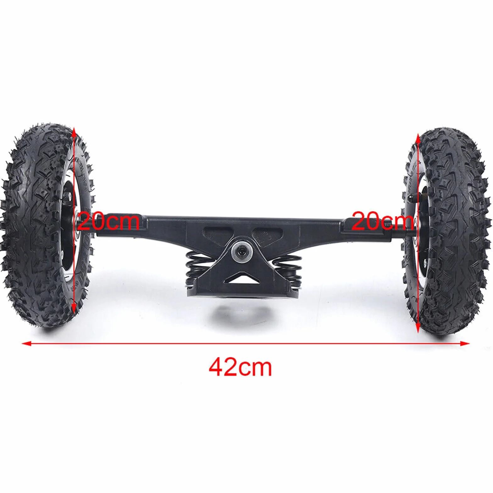 8 Pollici Skate Wheel Truck Combo Set con Supporto per Ruote, Skateboard Mountain Board Longboard