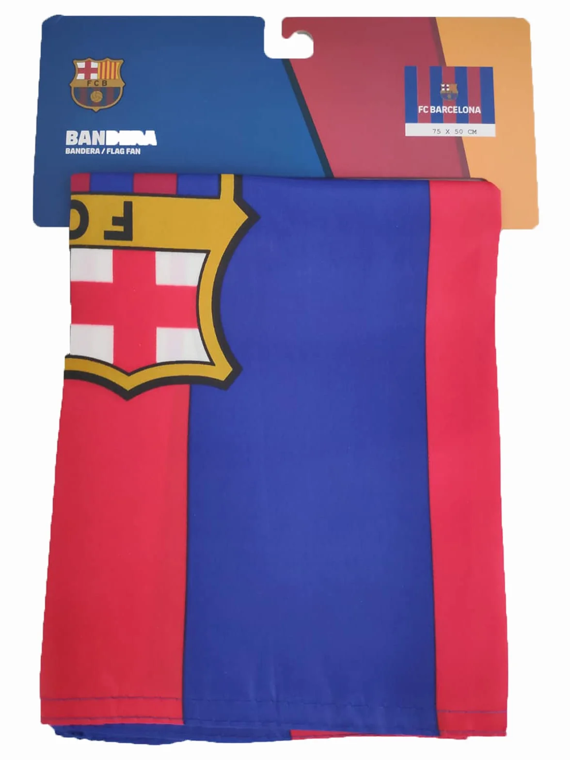 Bandiera Ufficiale Blaugrana 75x50 cm con Scudetto