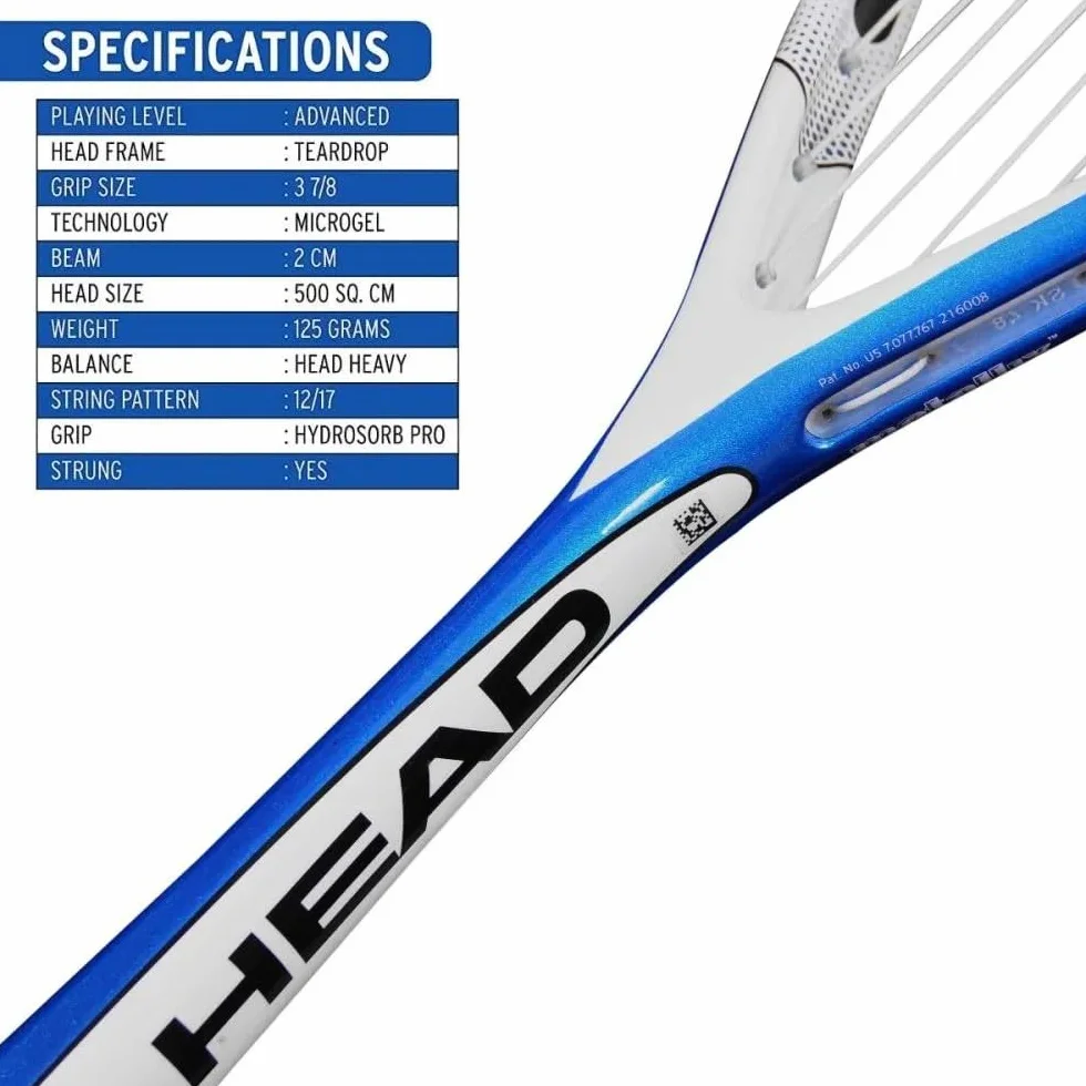 HEAD Microgel 125 Squash Racket