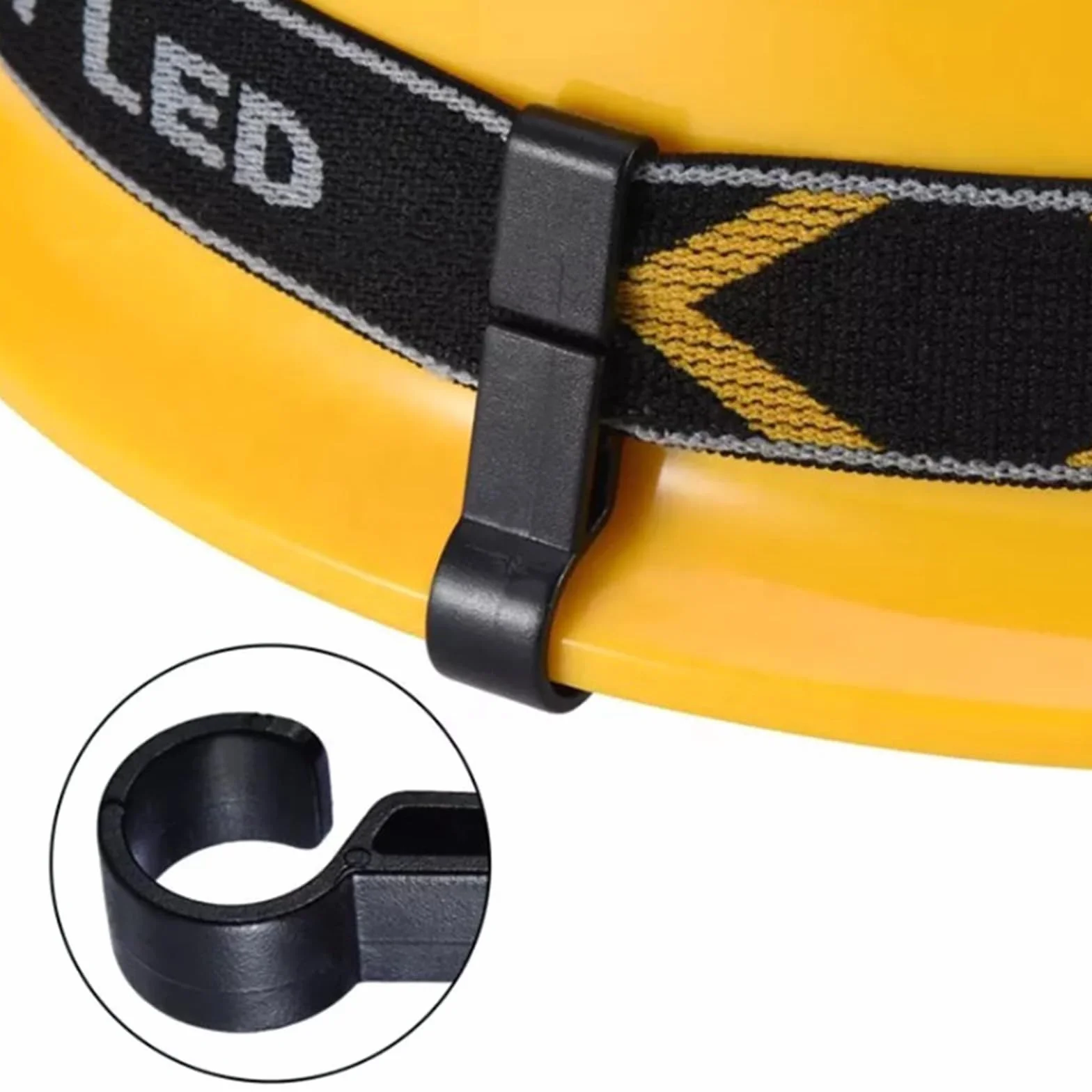 Clip per Elmetto per Lampada Frontale 14 Pezzi, Clip per Casco con Gancio in Plastica Adatto a Vari Fari e Caschi