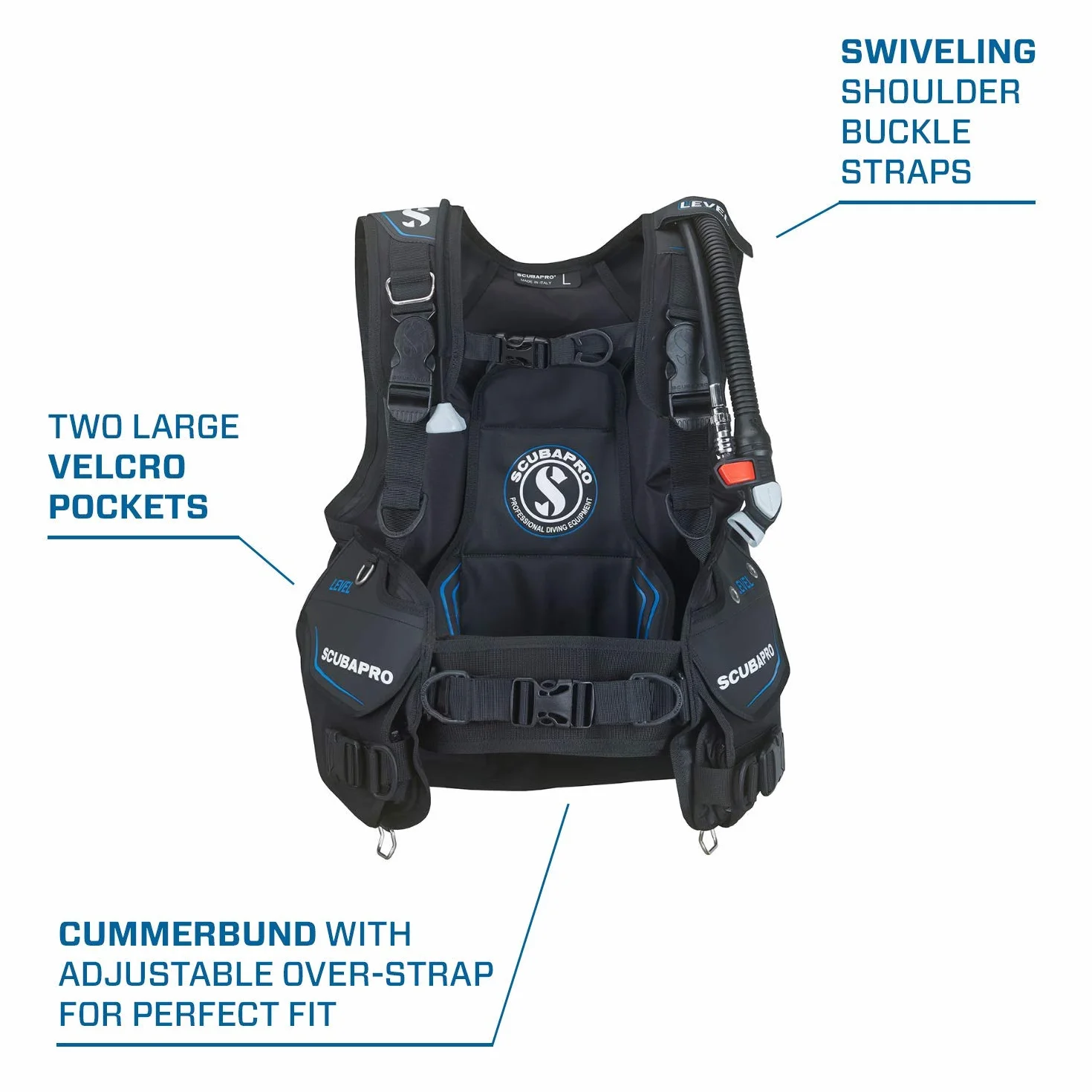 SCUBAPRO Livello Quick Cinch Immersione Equilibratore