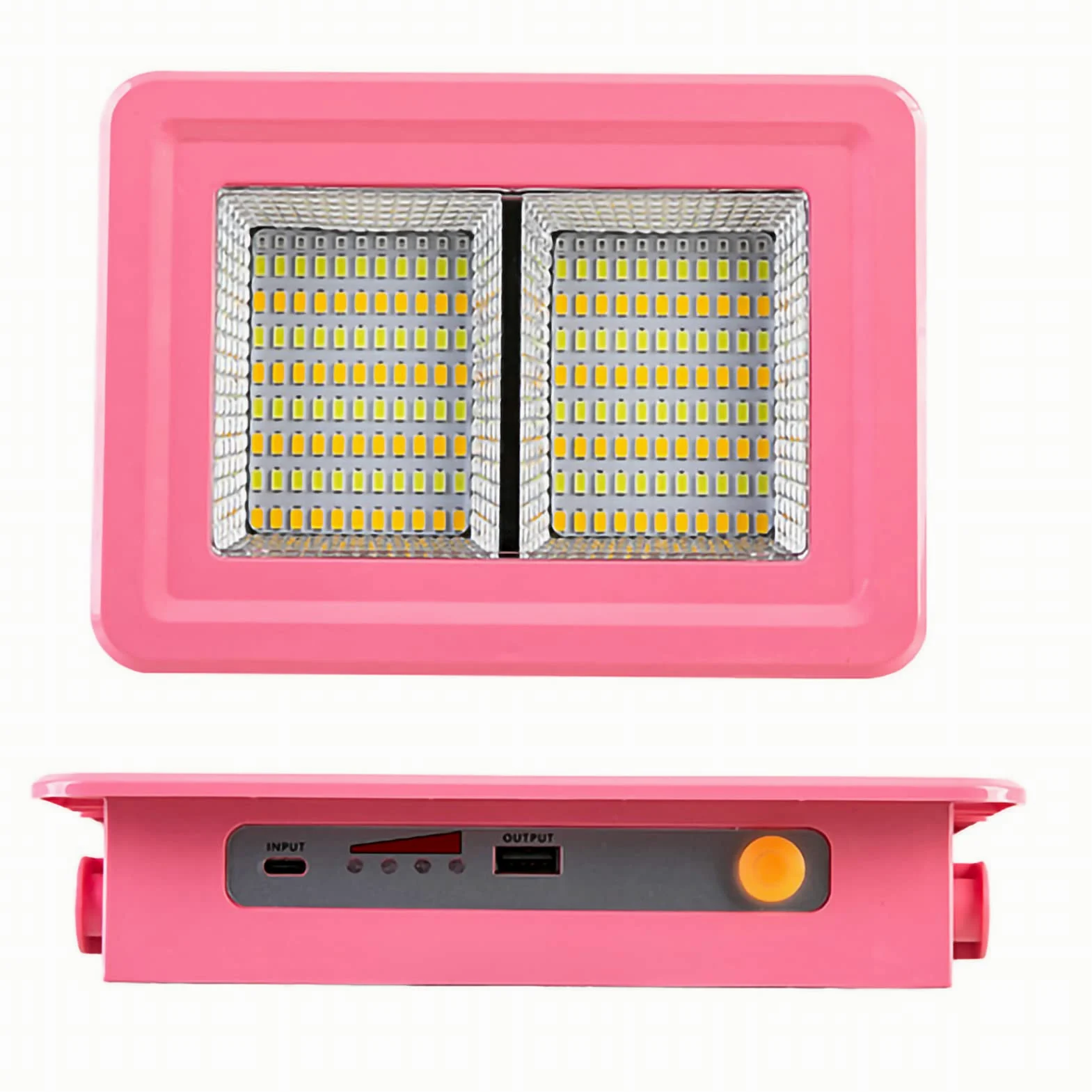 Lanterna da campeggio antizanzare, impermeabile, luce di emergenza, 500 W, per officina, soggiorno, ABS (rosa)