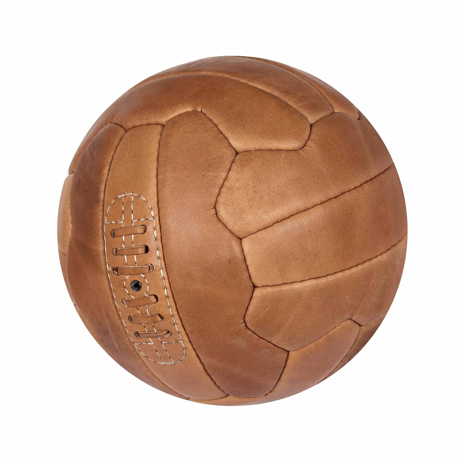 Pallone da calcio vintage in pelle anticata FNine