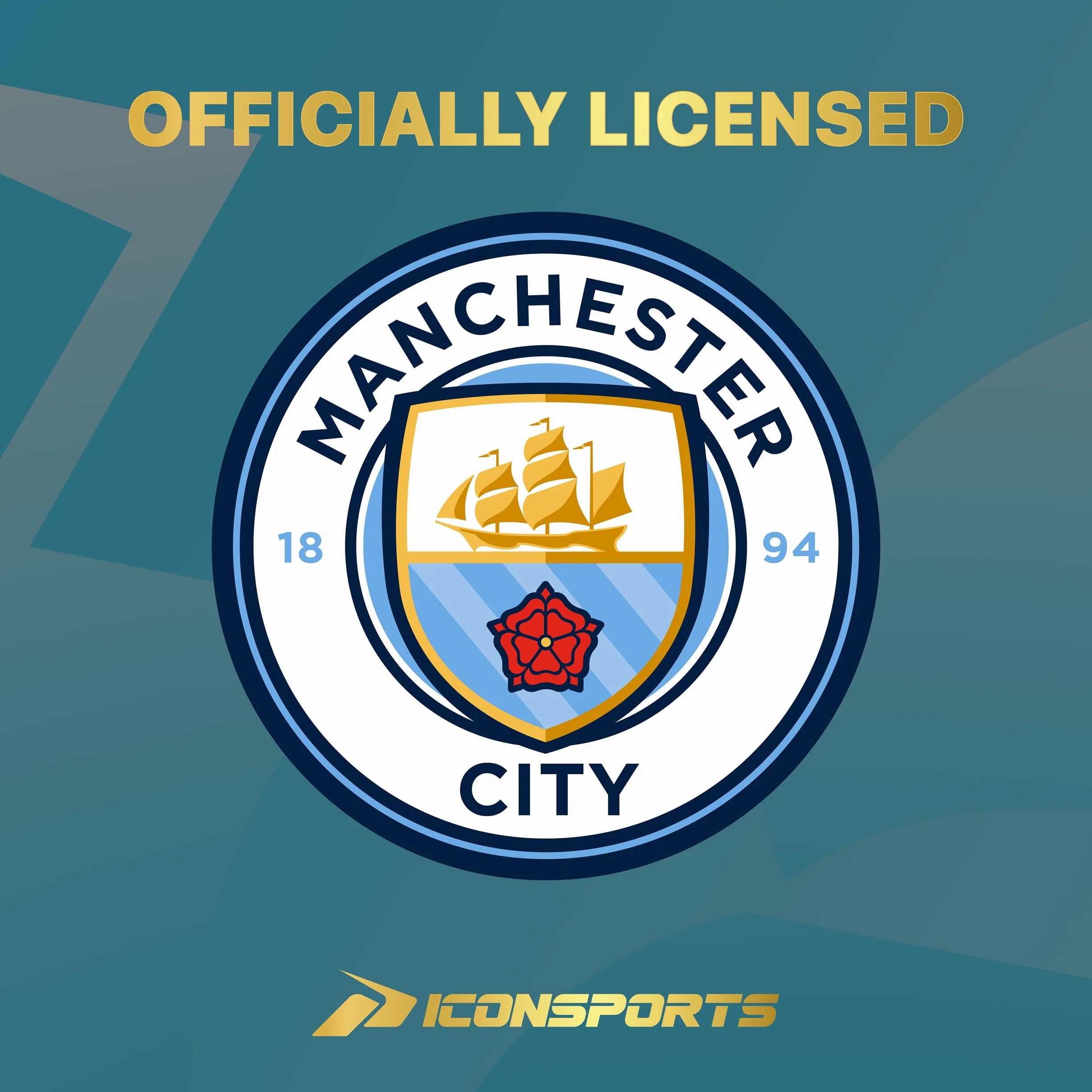 Icon Sports Manchester City F.C. Adult Pullover Hoodie Felpa con Cappuccio Uomo