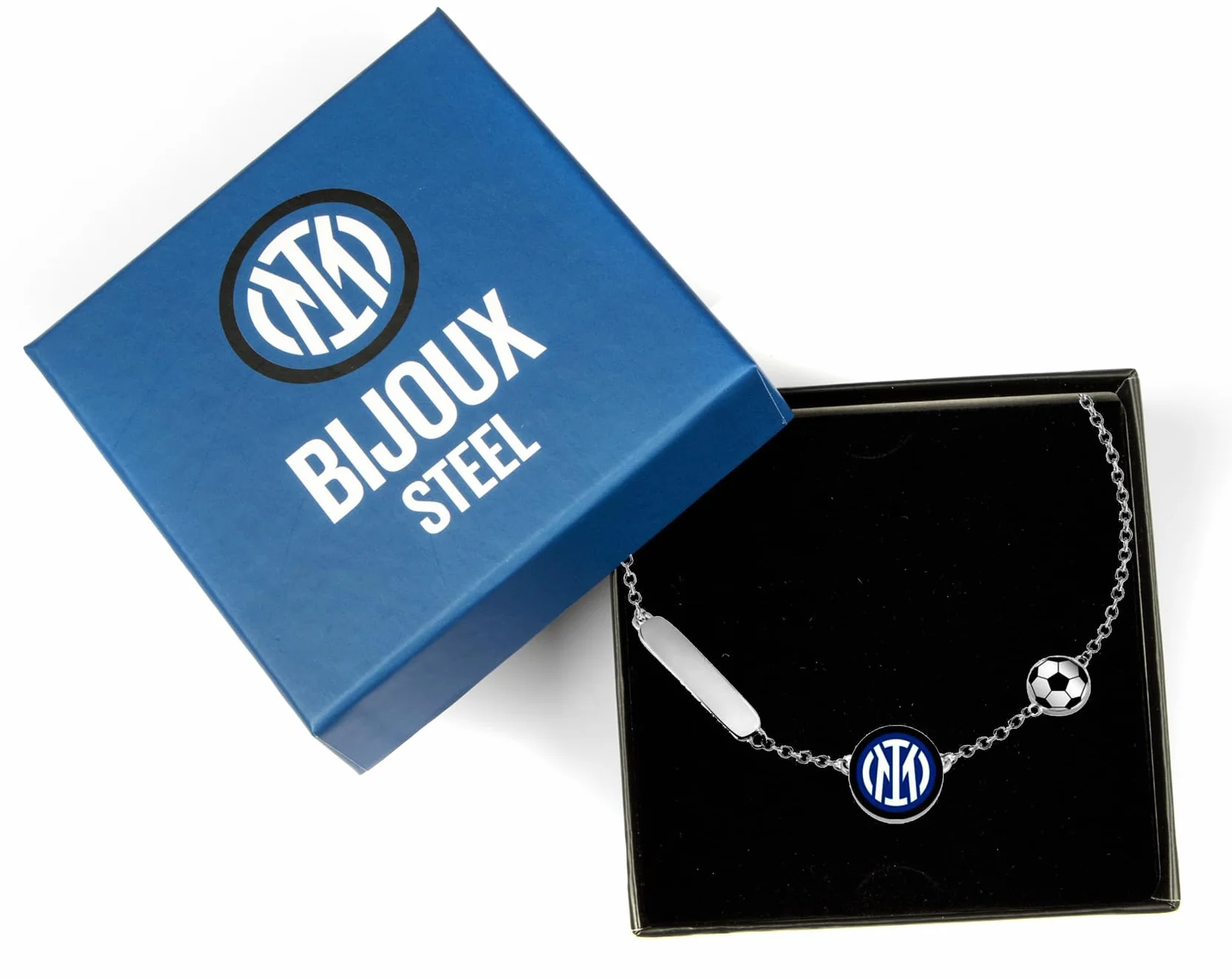 Inter F.C. Internazionale Bracciale ACCIAIO BIMBO