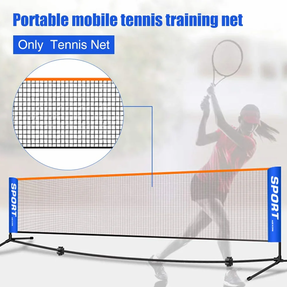 Rete da Tennis Portatile Pieghevole per Badminton Pallavolo
