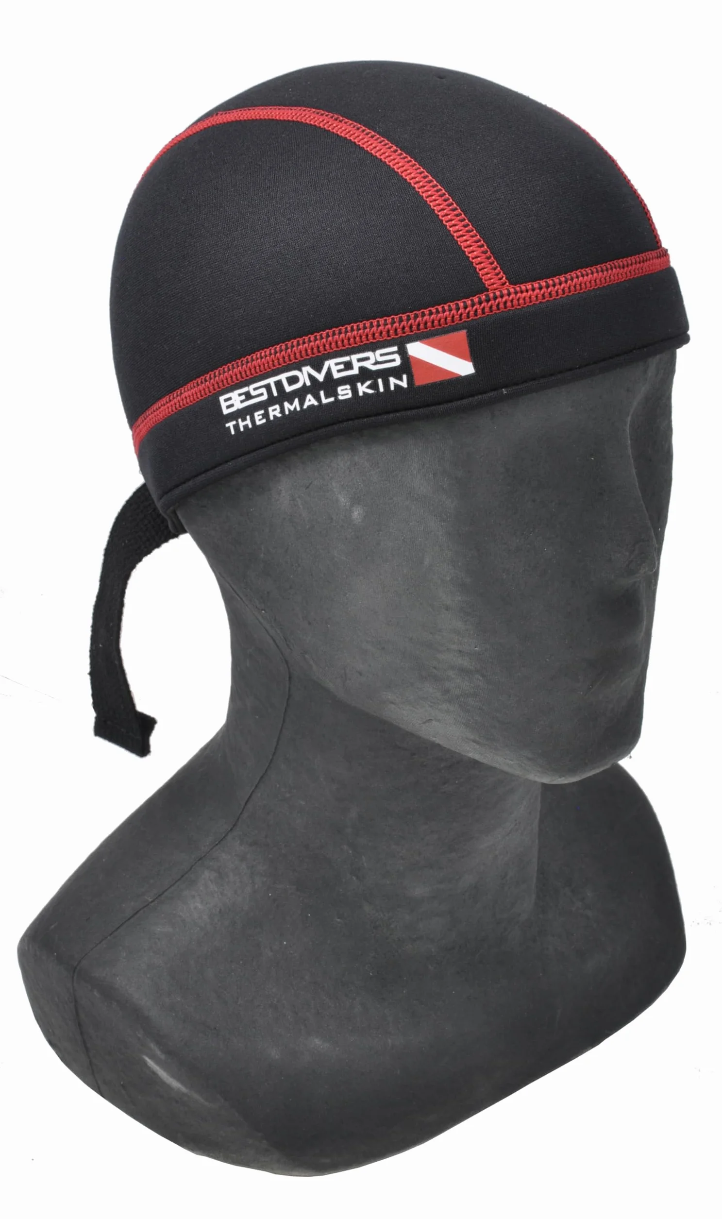 Bandana 3 mm NEOP. Nera/Rossa TG. S-M
