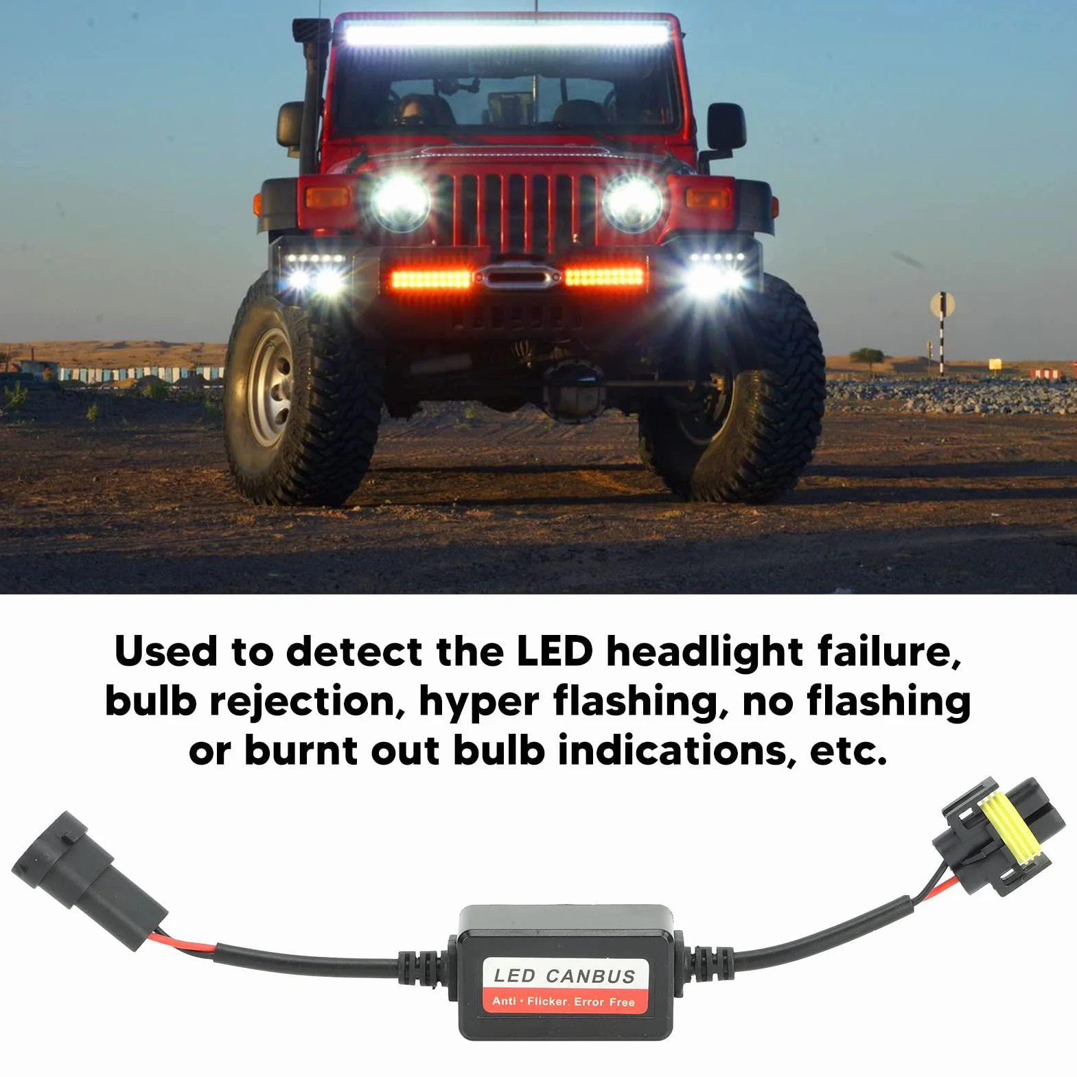 Decoder LED Canbus H8 H9 H11 anti-sfarfallio per fendinebbia
