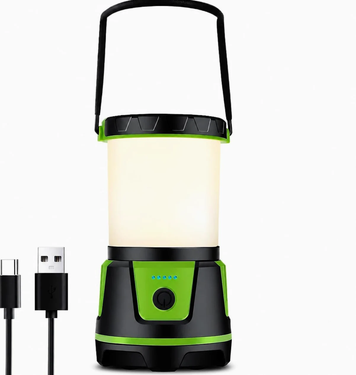 Lanterna da campeggio ricaricabile, 3000 lumen, torcia a LED con 5 modalità, impermeabile IP54, batteria 7500 mAh, luce luminosa portatile per interruzioni di corrente, emergenze, uragani ed