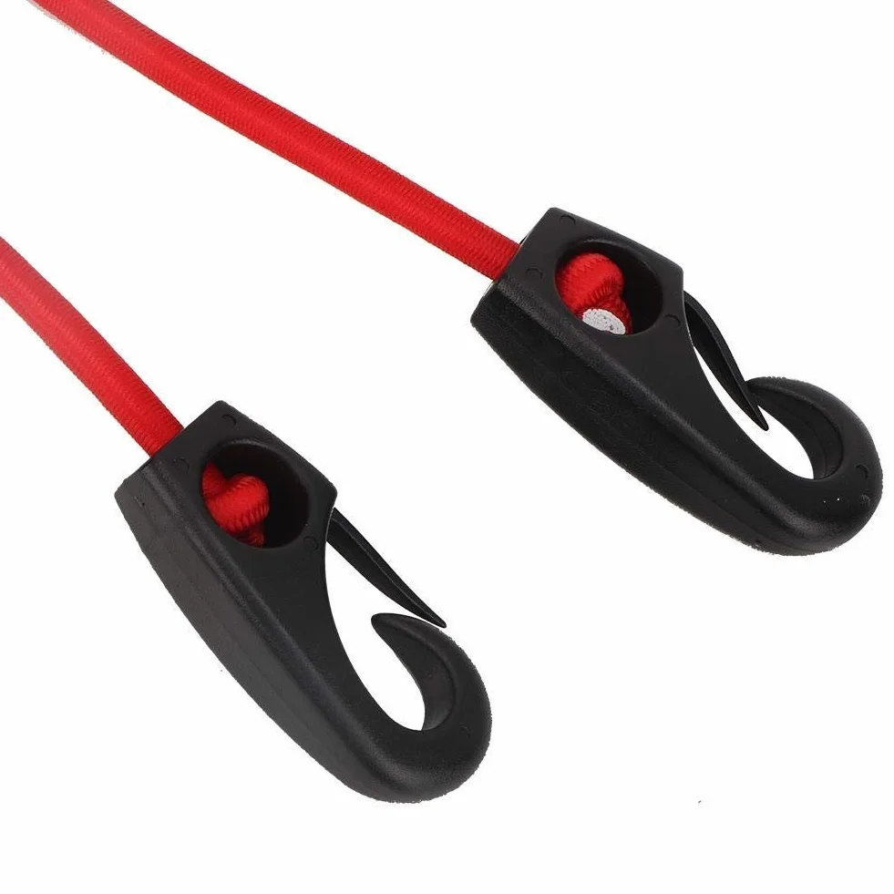 MAGT Elastico Sup Moschettone Barca Kayak Canoa SUP Paddle Guinzaglio Sicurezza Rod con Moschettone 189 cm Rosso