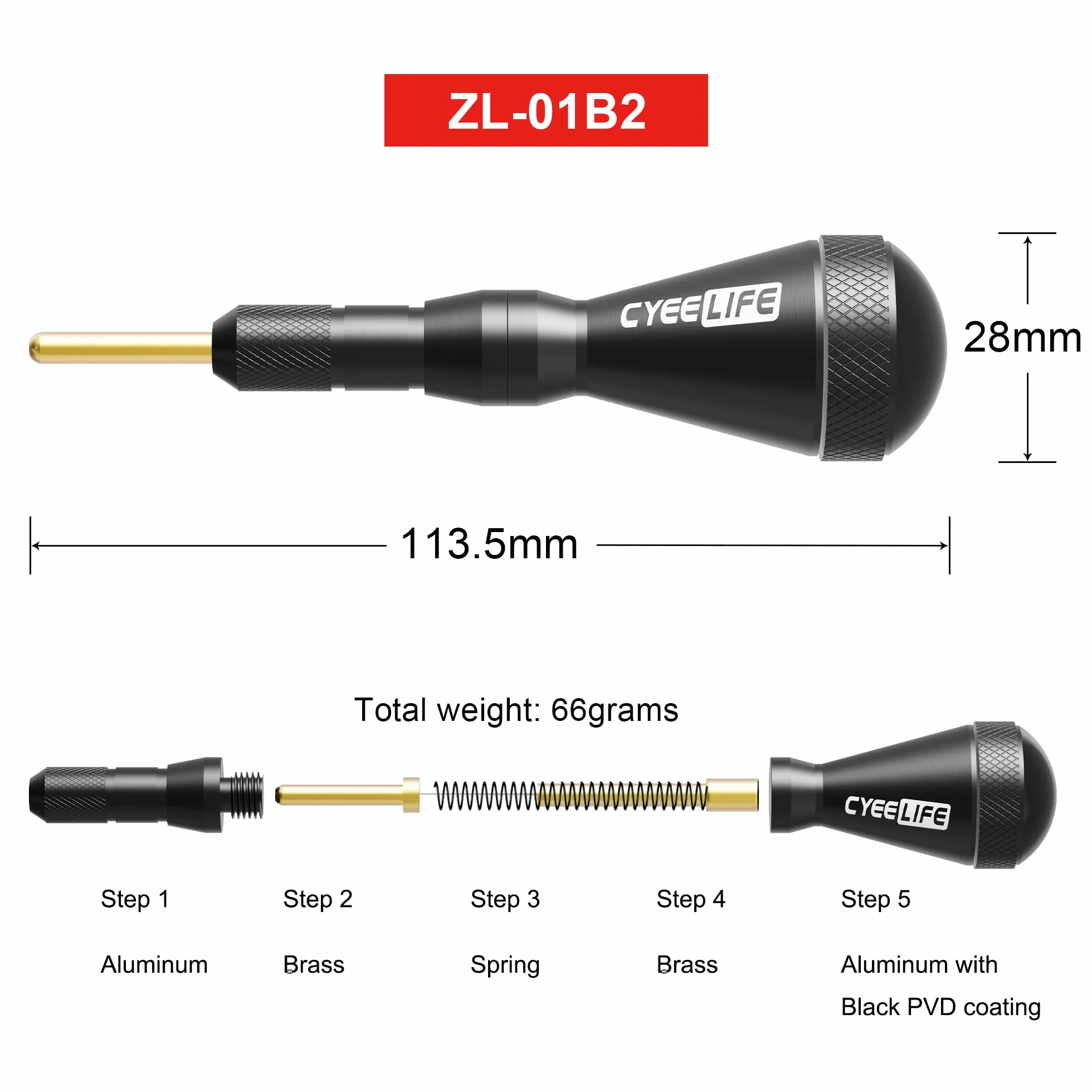 CyeeLife Remover Soft Tip do strzałek, akcesoria do darta