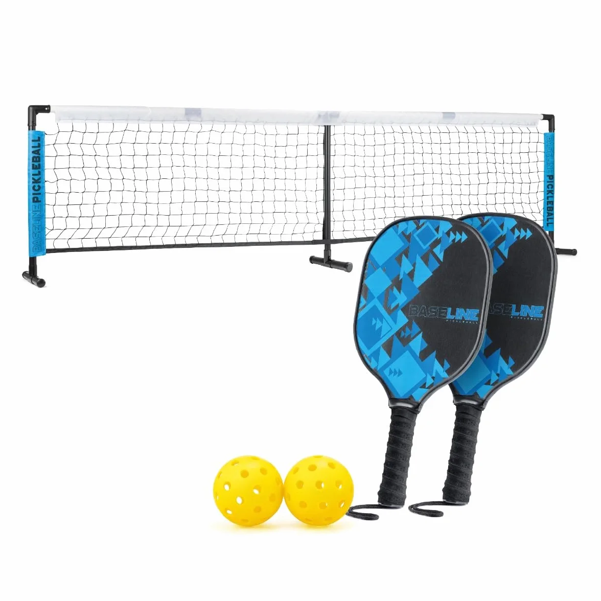 Baseline Pickleball Paddles Set, Premium Wooden Rackets for Indoor & Outdoor