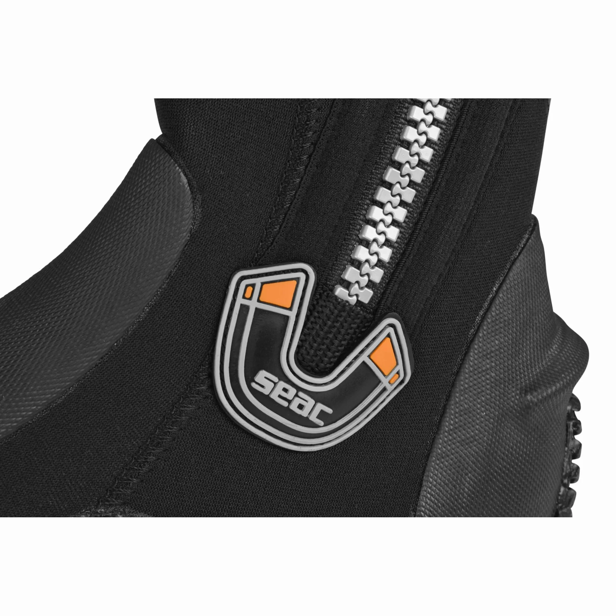 SEAC Basic HD, Calzari da Subacquea in Neoprene da 5 mm con Cerniera Laterale e Suola Semi Rigida