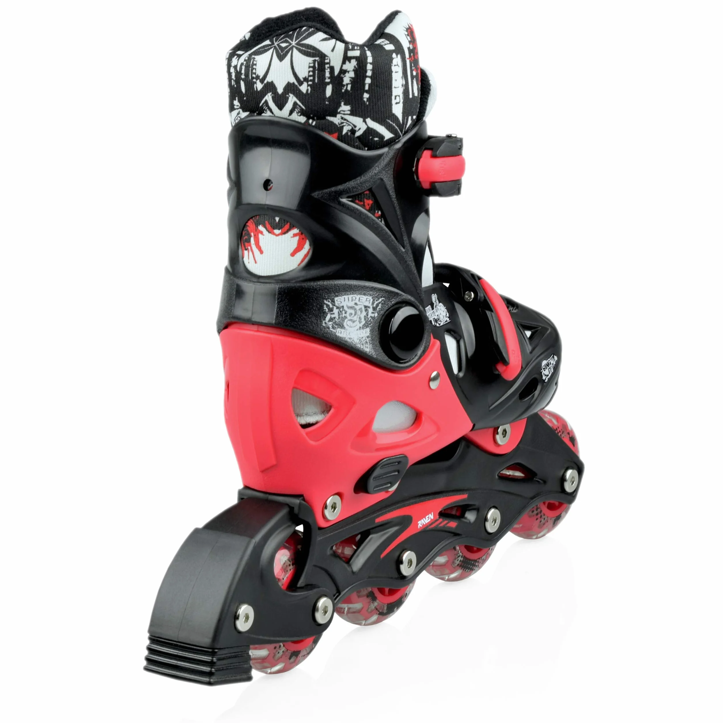 RAVEN 3in1 Inline Skates Pattini in linea Triskates regolabili per bambini