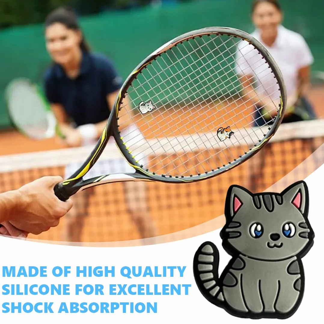 Ammortizzatori per Racchette da Tennis in Silicone Antivibrazione 6 Pezzi