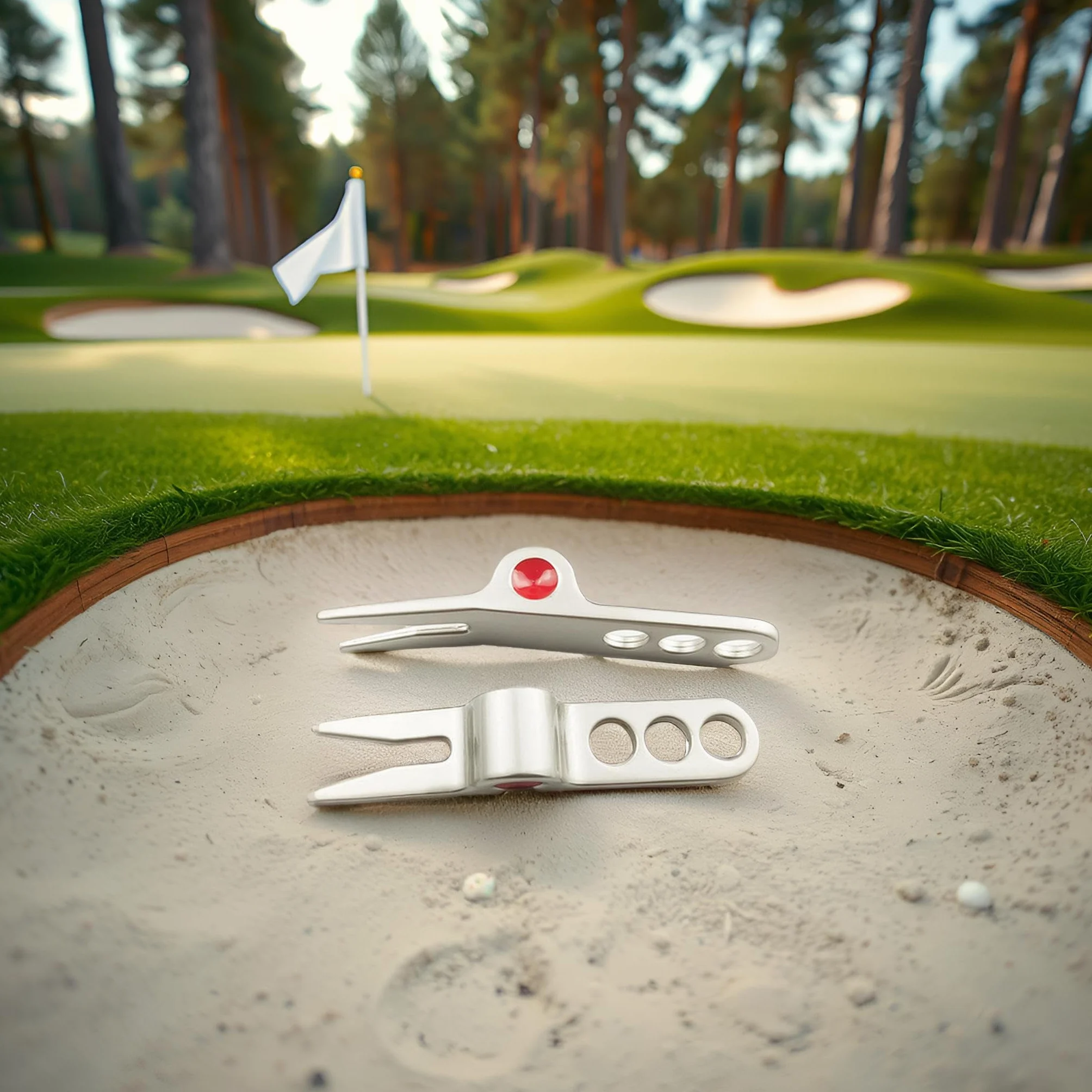 Scotty Cameron Divot Tool Argento Palla da Golf Forcella Perno Strumento di Riparazione