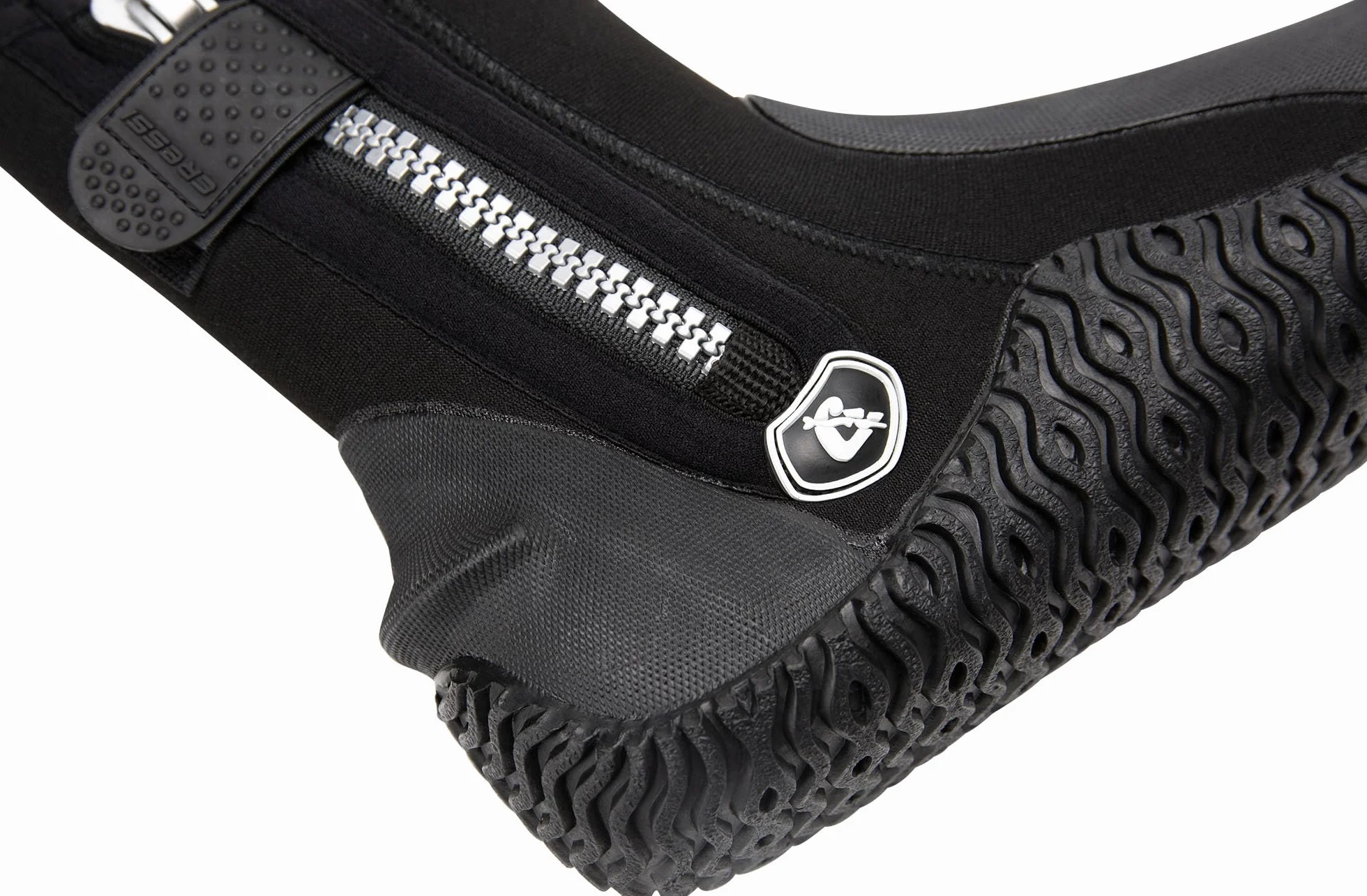 CRESSI Korsor Semi Rigid Sole Boots, Calzari con Suola Semi Rigida per Immersioni, Nero 3/5/7 mm, Unisex Adulto