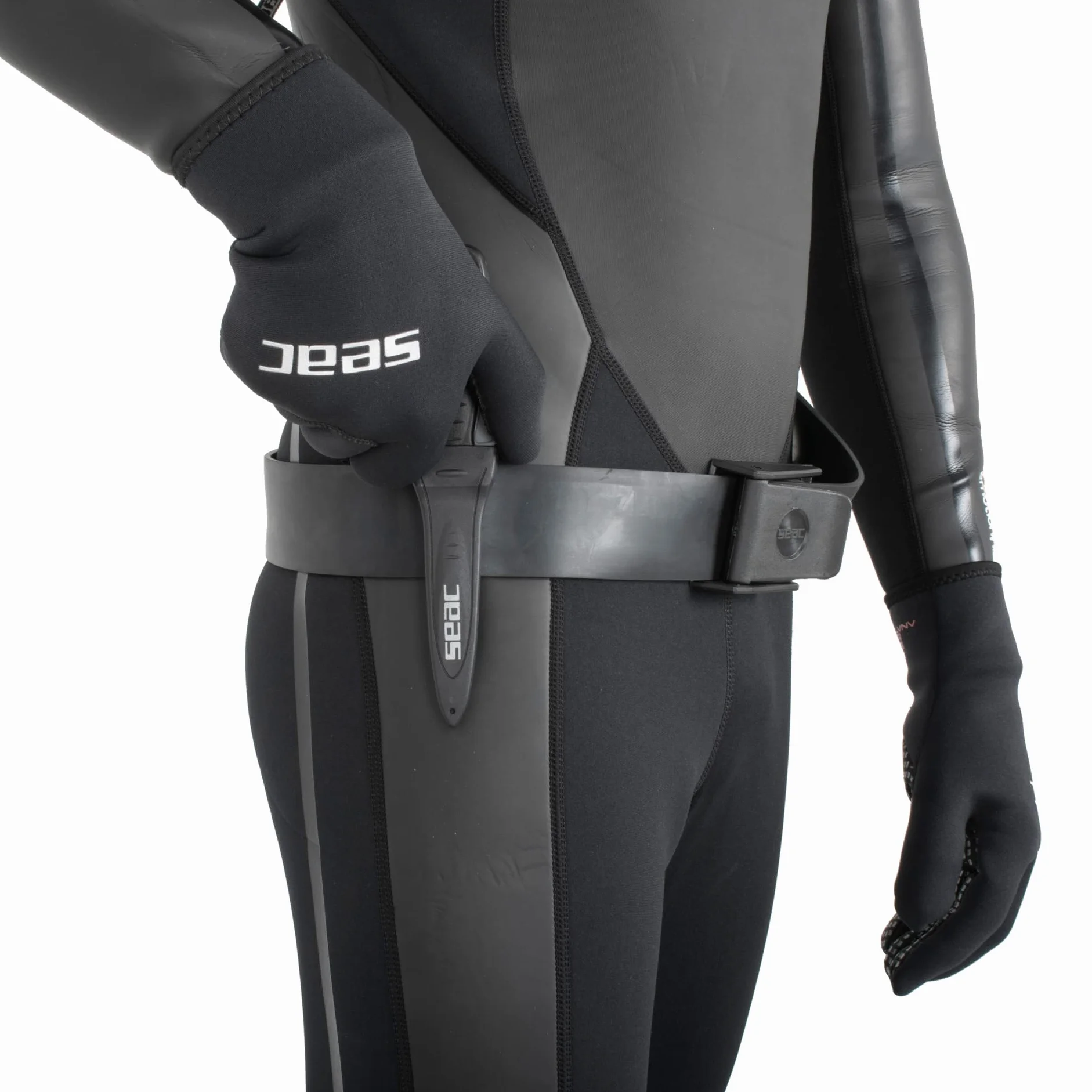 SEAC Sharp Coltello di Sicurezza Pesca Subacquea 9 cm Nero