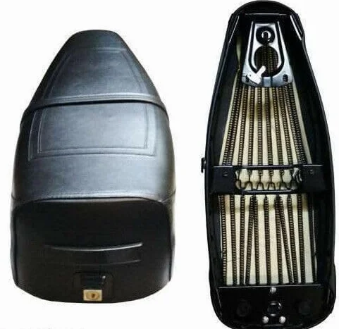 SELLA SELLONE COMPATIBILE CON VESPA PX 125 150 200 ARCOBALENO BASE IN FERRO CON MOLLE MADE IN ITALY TARGHETTA ADESIVA POSTERIORE COD 0130