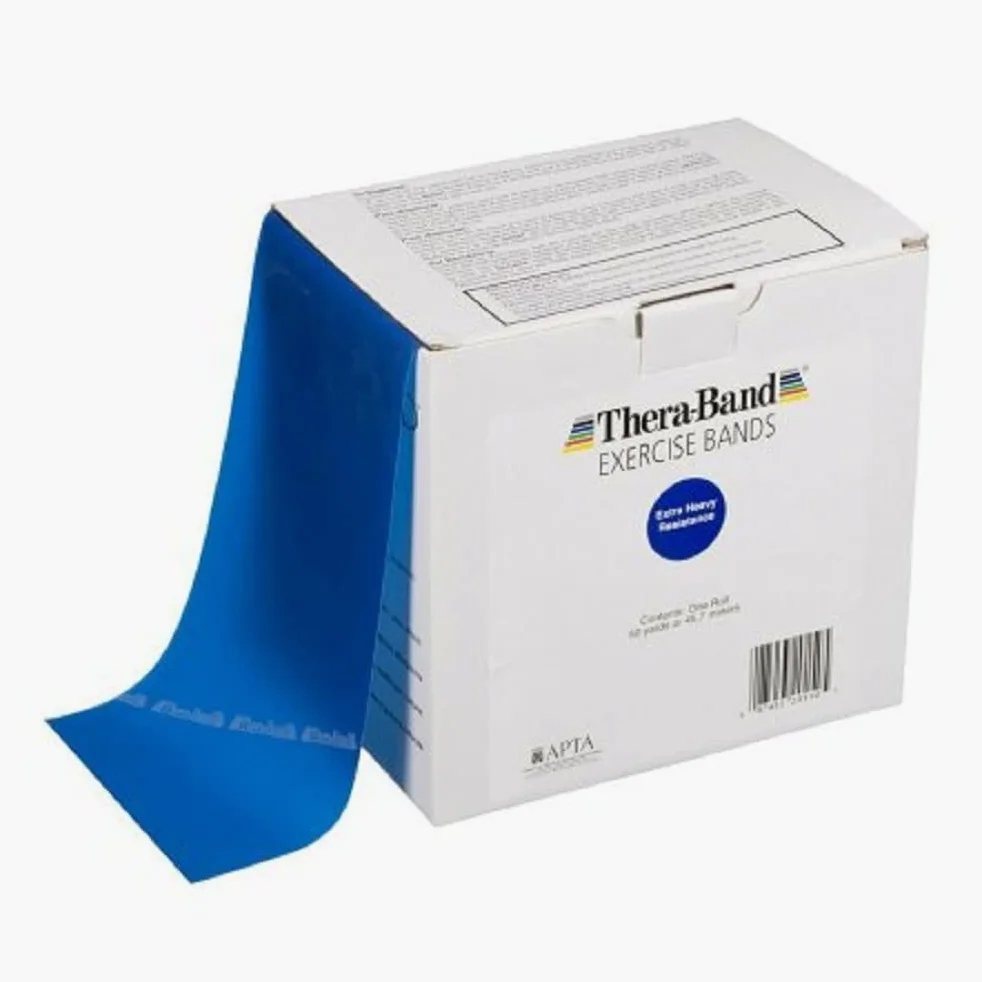 THERABAND Fascia di resistenza in lattice – Fasce elastiche per esercizi e fisioterapia professionale, fascia per esercizi di riabilitazione, pilates, allenamento e recupero della mobilità – rotolo da