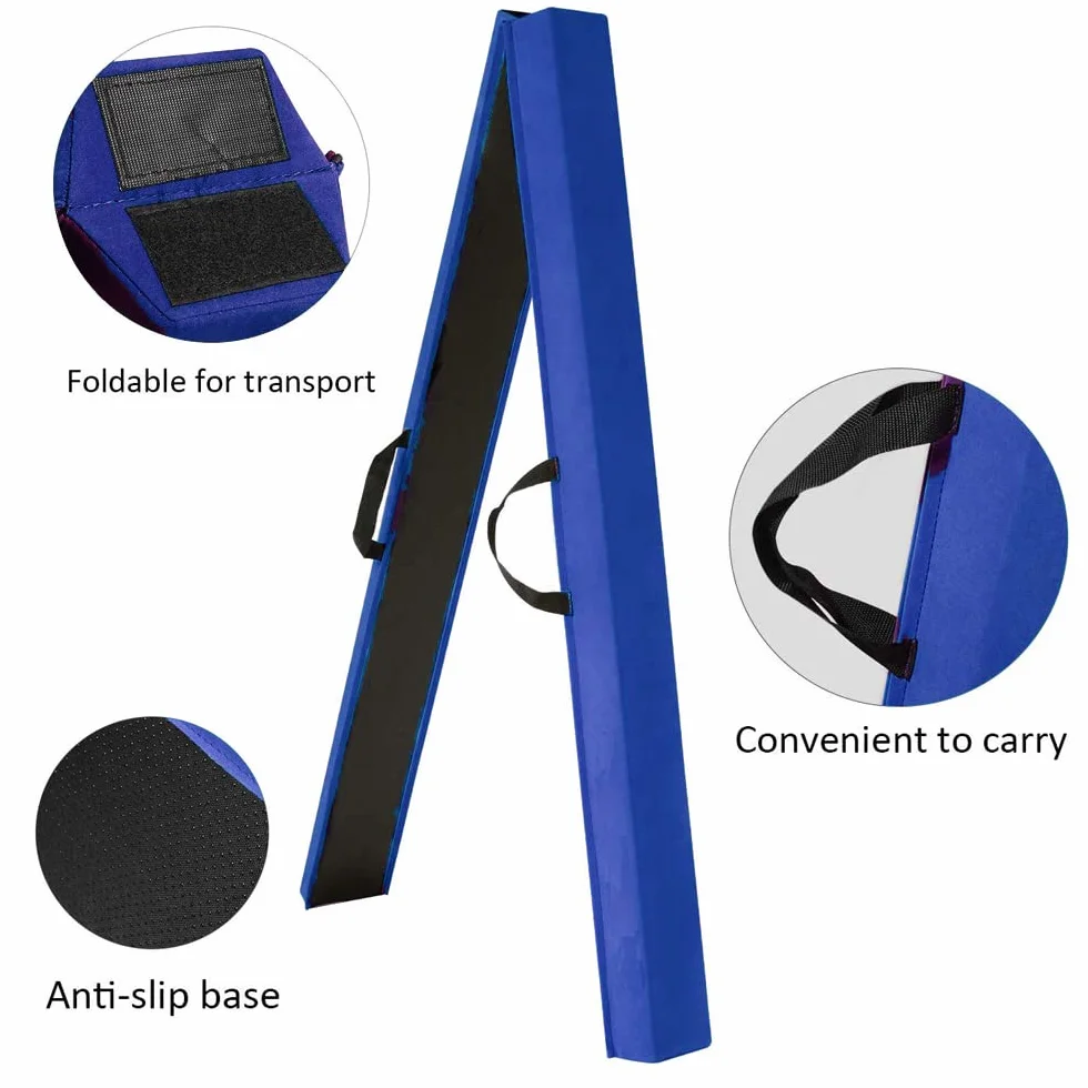 Ginnastica Trave di Equilibrio Pieghevole 275cm Attrezzature per Fitness Bambini Allenamento