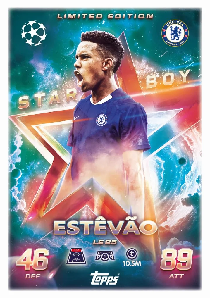 Topps UCC Match Attax 2025/26 Mega Tin Battlers 45 carte Match Attax 3 carte esclusive Gladiators LE