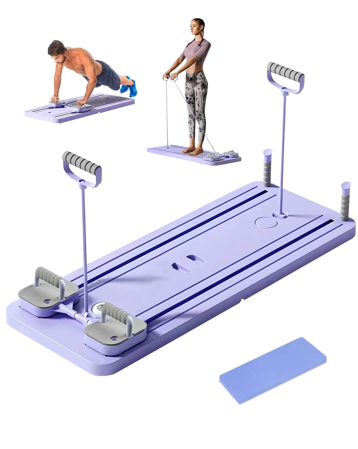 Tavola Pilates Reformer Multifunzione per Casa con Timer Integrato - Attrezzo per Allenamento Completo di Core, Addominali e Corpo Inter