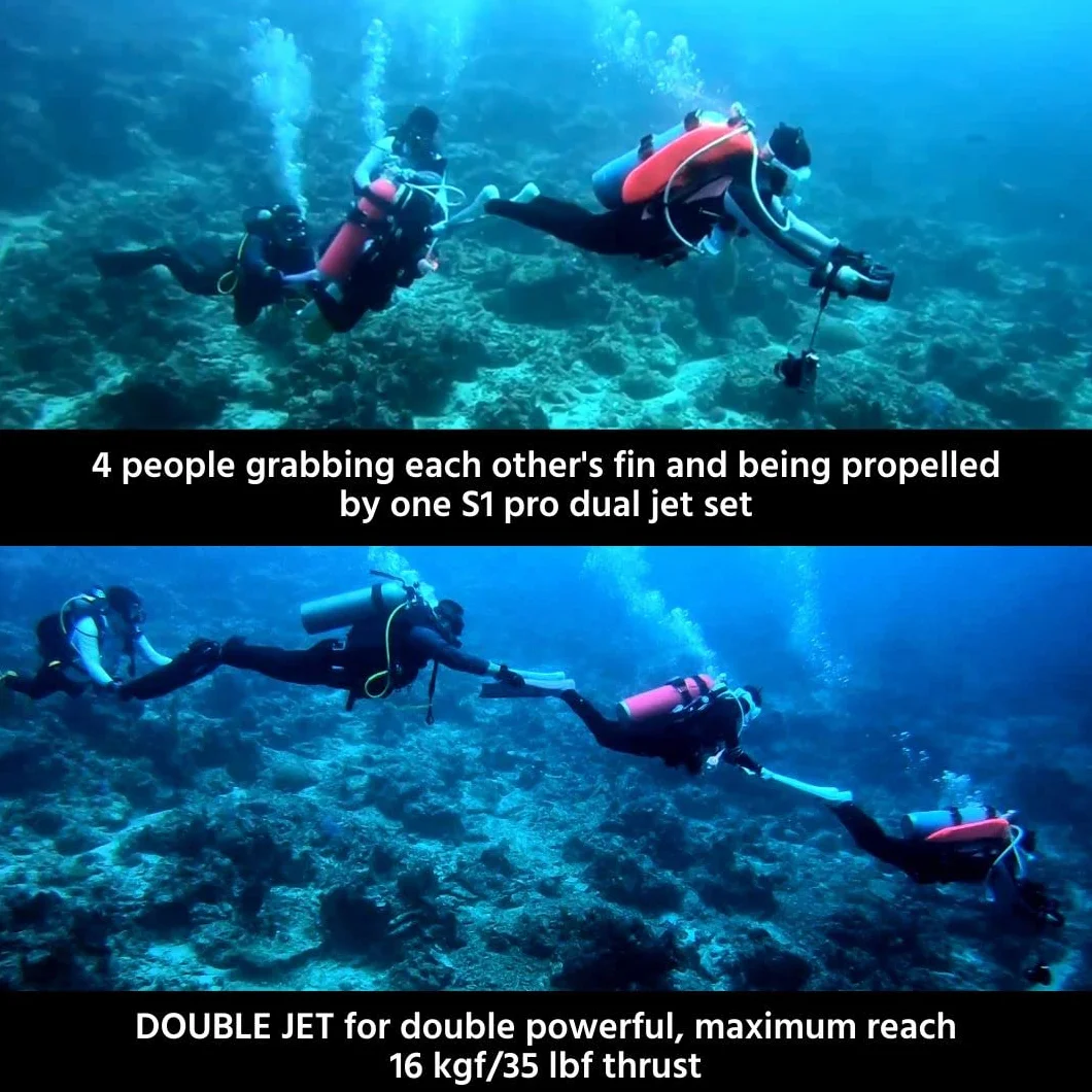 LEFEETS1PRO Monopattino subacqueo modulare ad alte prestazioni con supporto action camera velocità massima 6,48 km/h per immersioni snorkeling piscina apnea