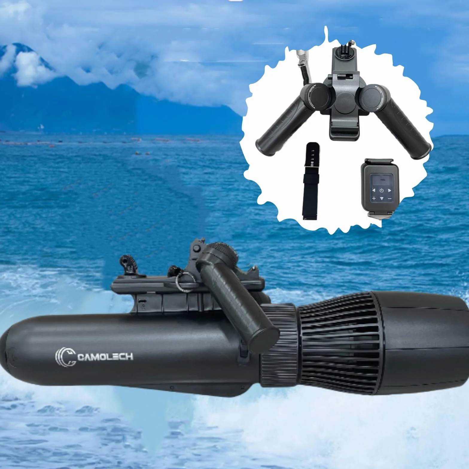 Motore per Paddle Board 500W Elica Brushless Batteria 10000mAh Telecomandato