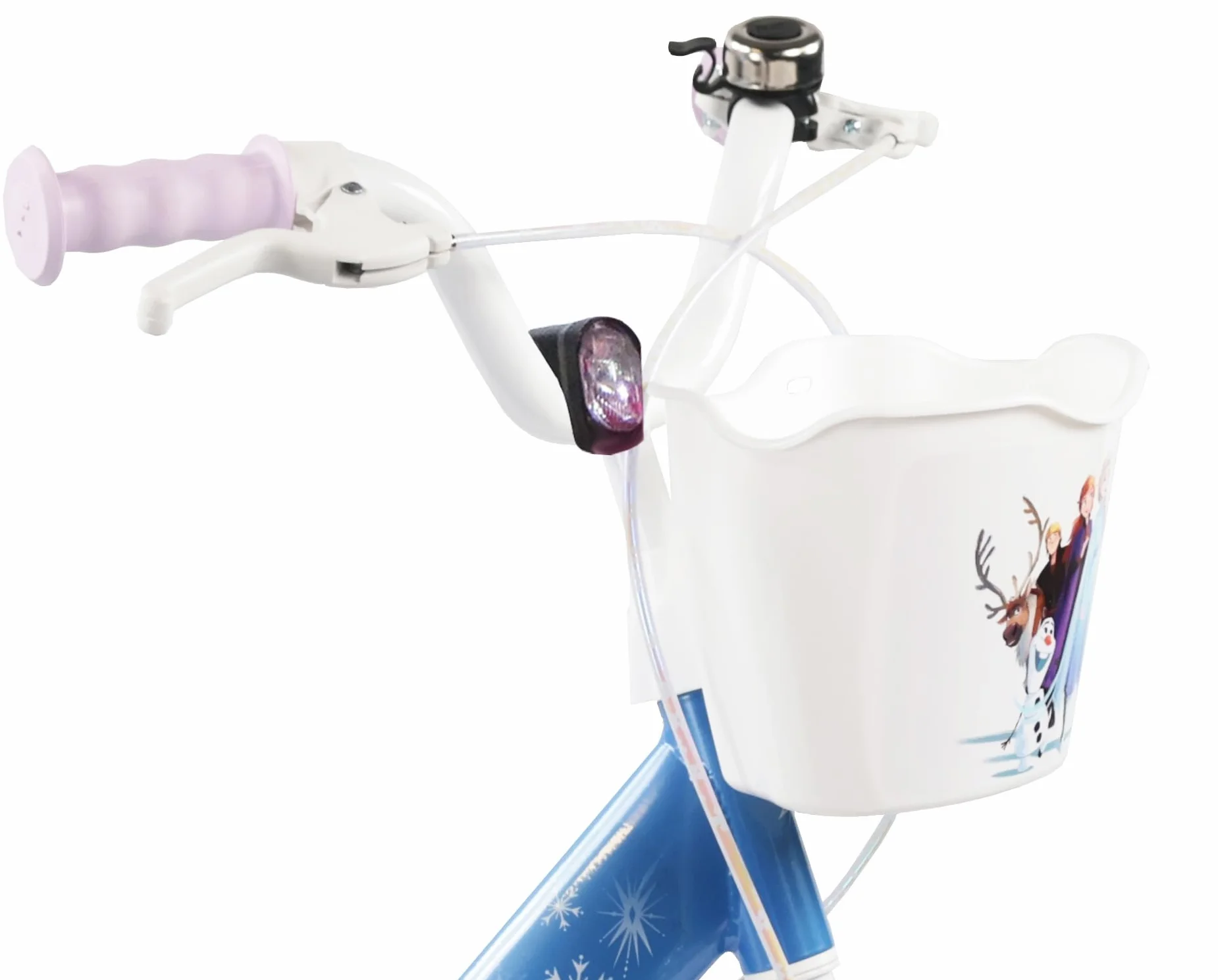 Bicicletta da 14" da Ragazza Frozen con Casco e Cestello