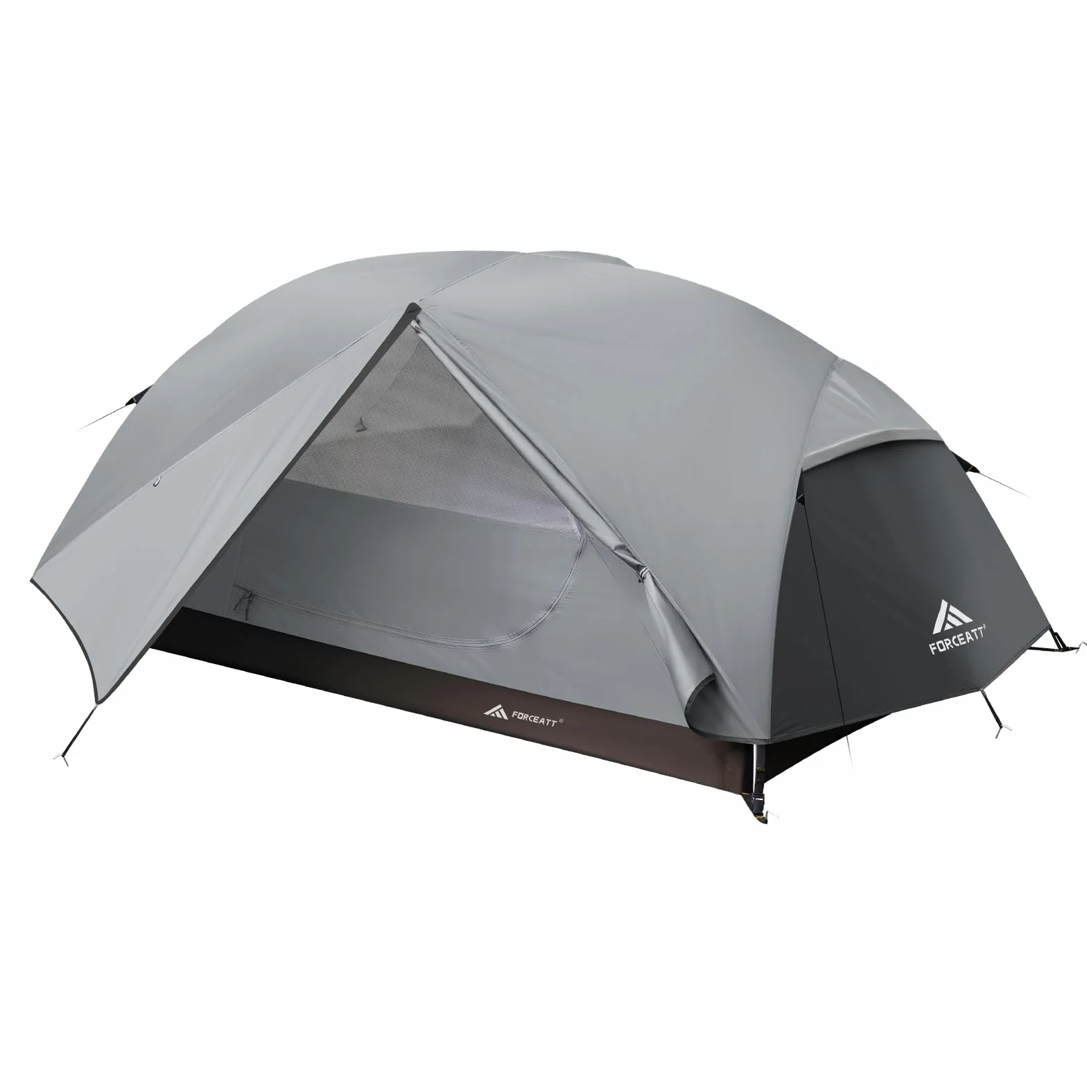 Forceatt Tenda Campeggio per 2-3 Persone Impermeabile Antivento 2 Porte Leggera